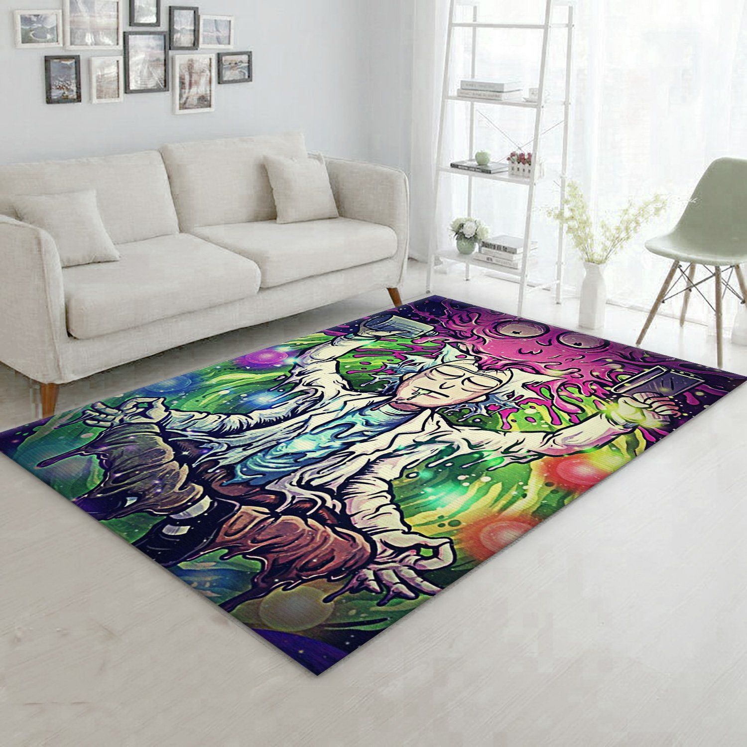 Rick And Morty Area Rug For Christmas Living Room Rug Home Decor Floor Decor - Indoor Outdoor Rugs