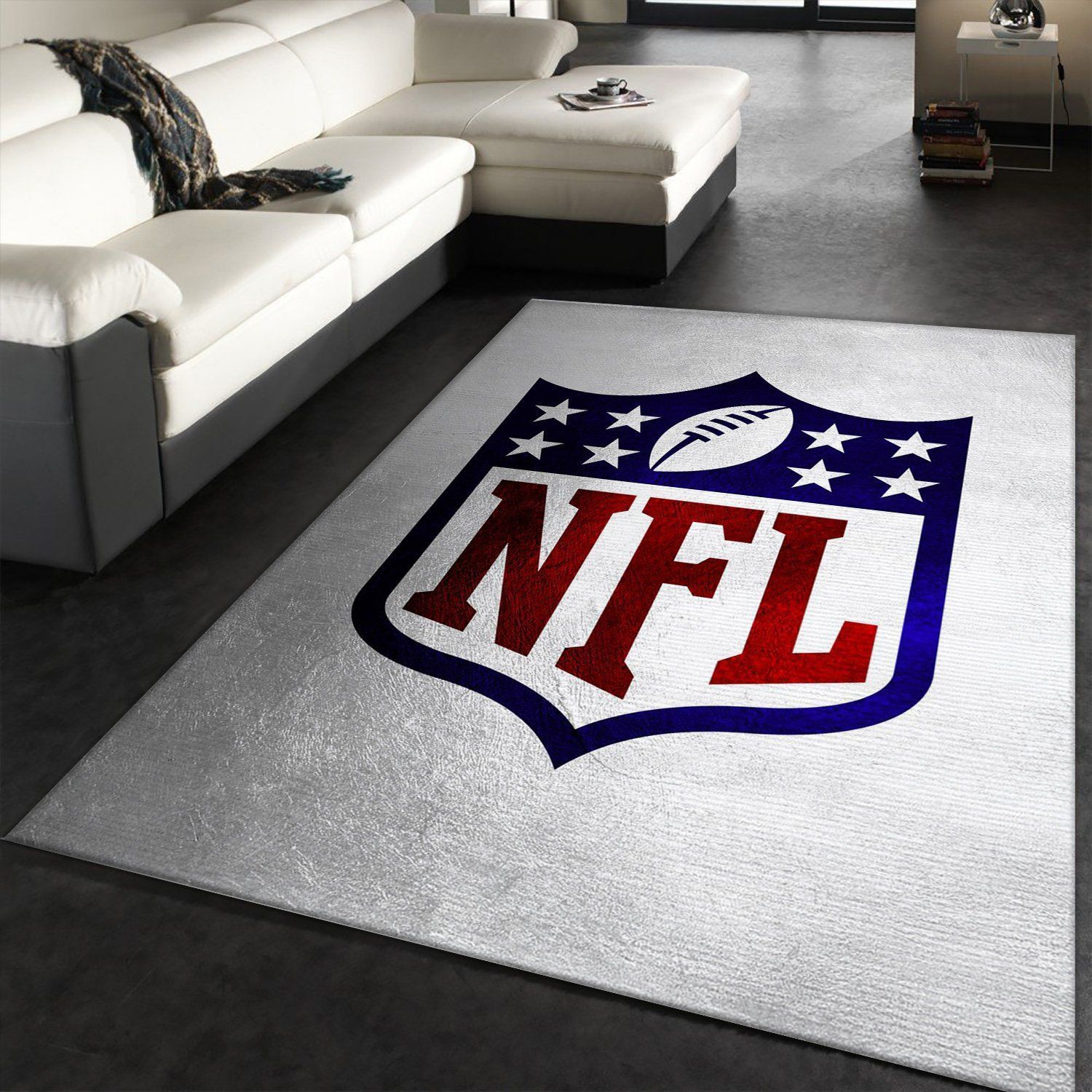 Nfl White NFL Area Rug For Christmas, Living Room Rug, Family Gift US Decor - Indoor Outdoor Rugs