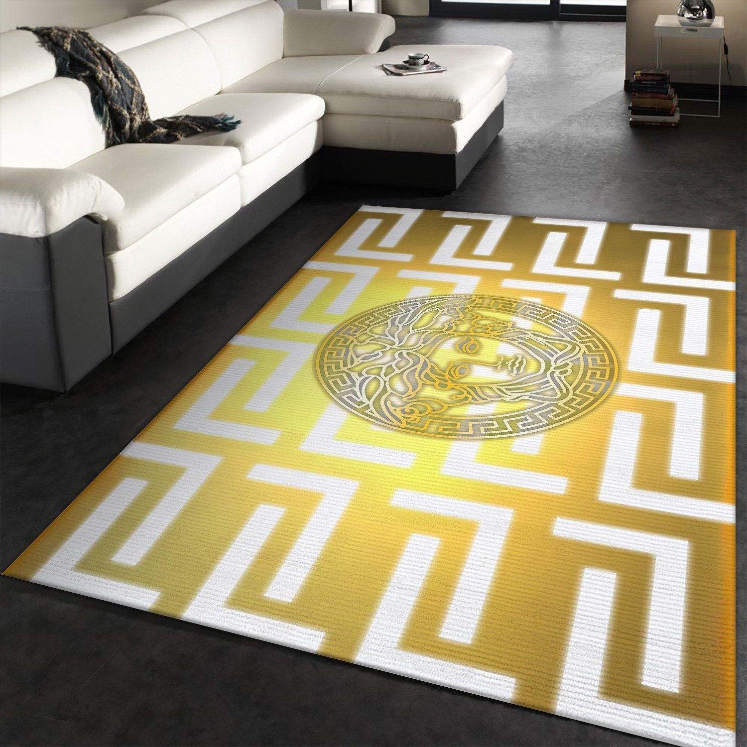 Versace Area Rugs Living Room Carpet Christmas Gift Floor Decor The US Decor - Indoor Outdoor Rugs