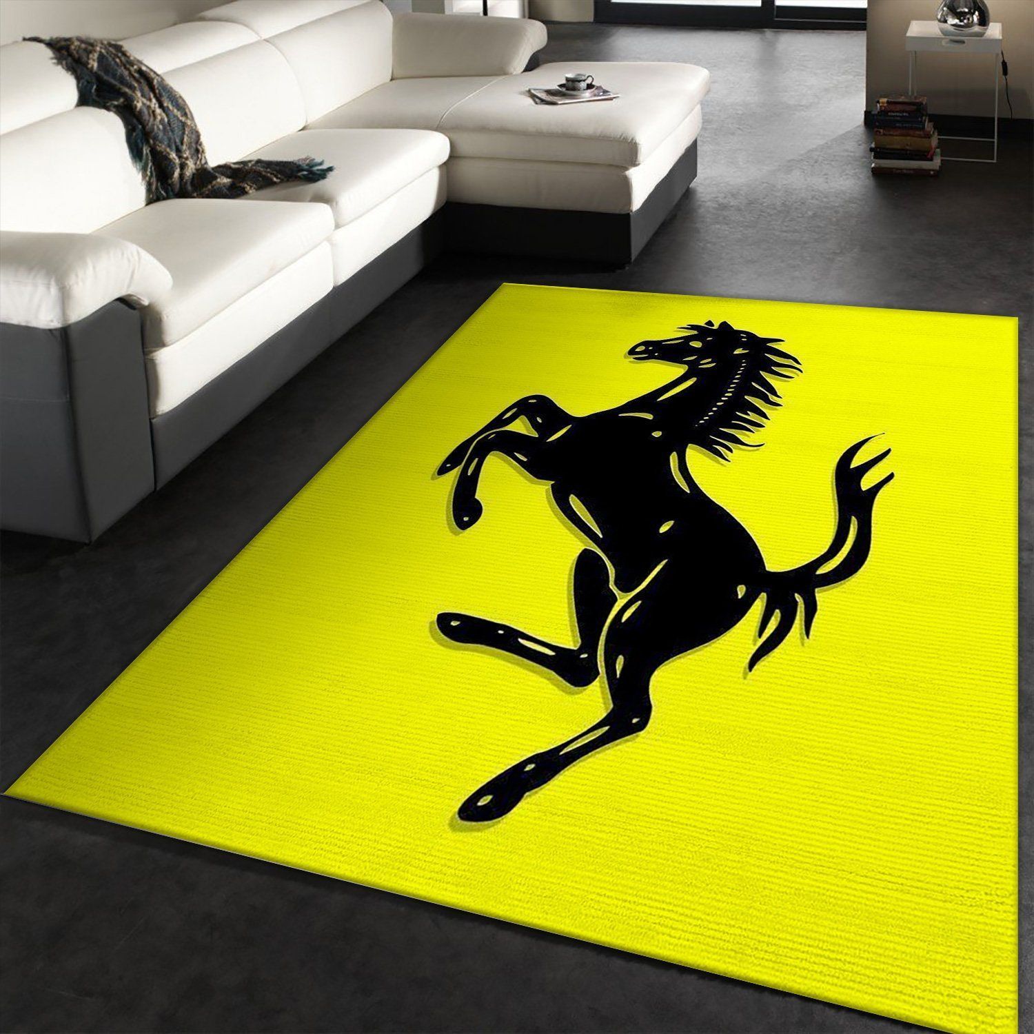 Ferrari Logo Area Rug For Christmas Bedroom Christmas Gift US Decor - Indoor Outdoor Rugs