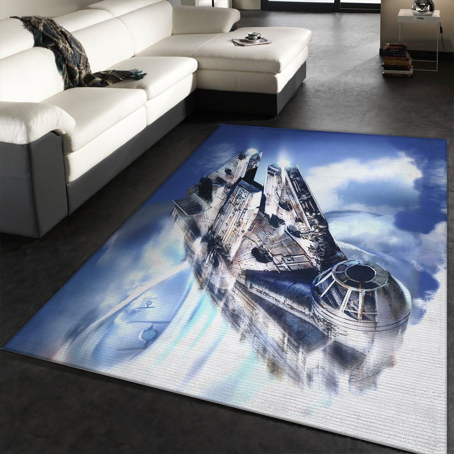 New Millenium Falcon Star War Battle Zone Area Rug Carpet, Bedroom Rug, Home US Decor - Indoor Outdoor Rugs