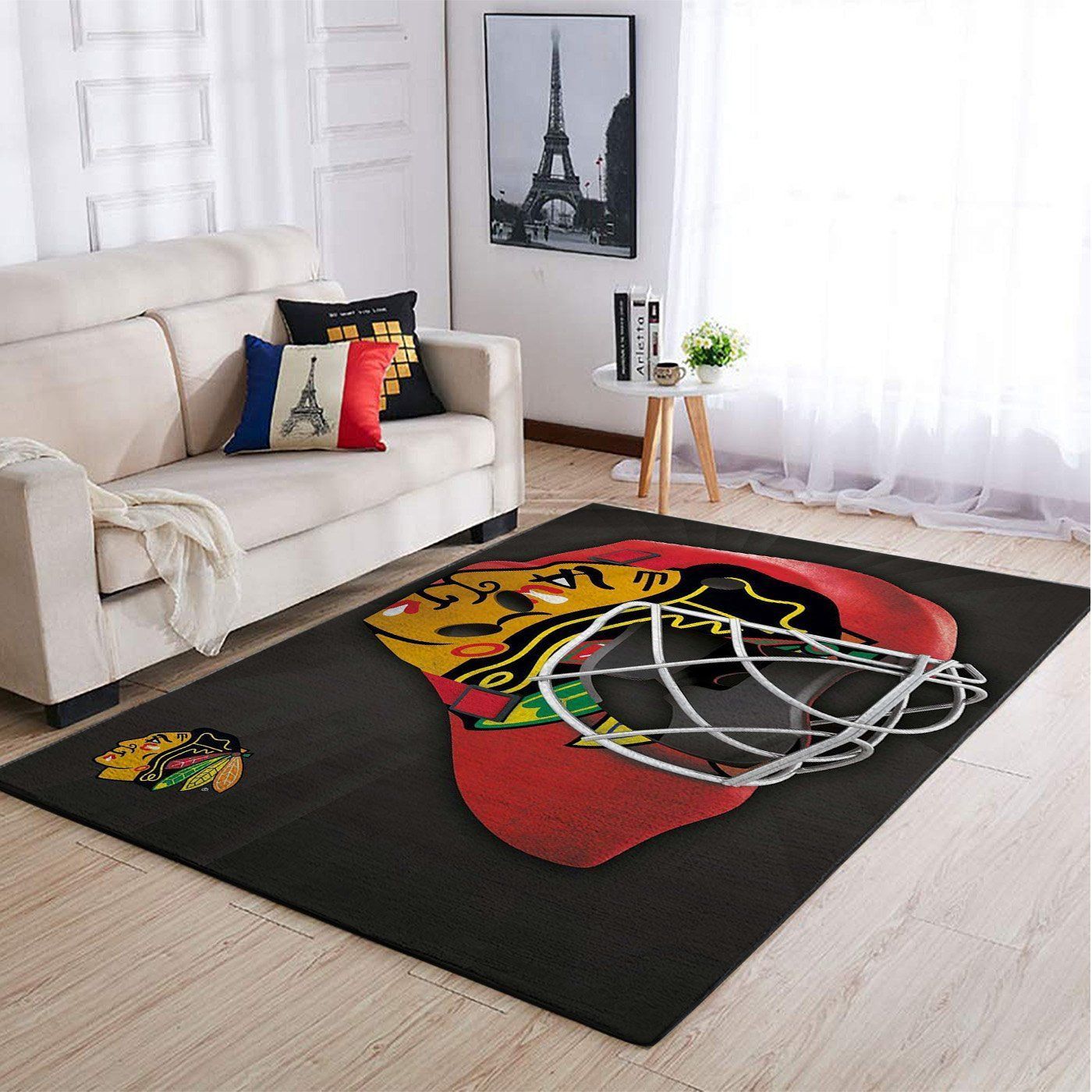 Chicago Blackhawks Nhl Team Logo Style Nice Gift Home Decor Rectangle Area Rug - Indoor Outdoor Rugs