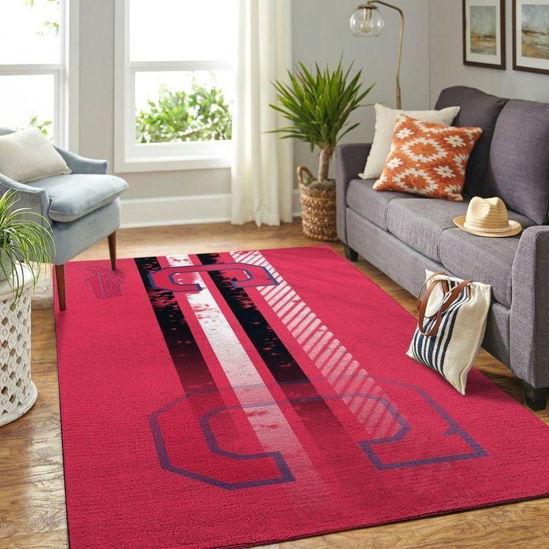 Cleveland Indians Mlb Rug Room Carpet Sport Custom Area Floor Home Decor - Indoor Outdoor Rugs