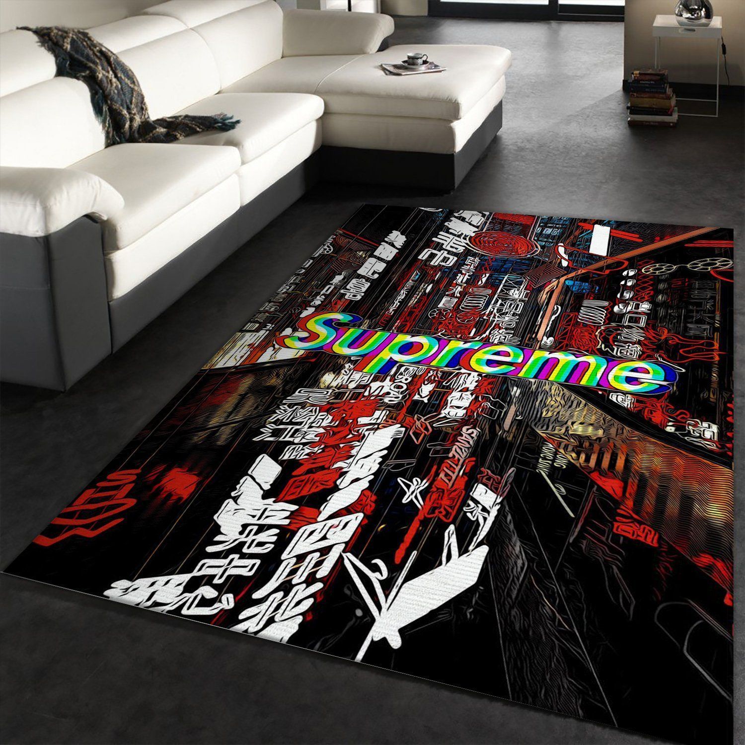 Supreme Fashion Rug Fashion Brand Rug Christmas Gift US Decor - Indoor Outdoor Rugs