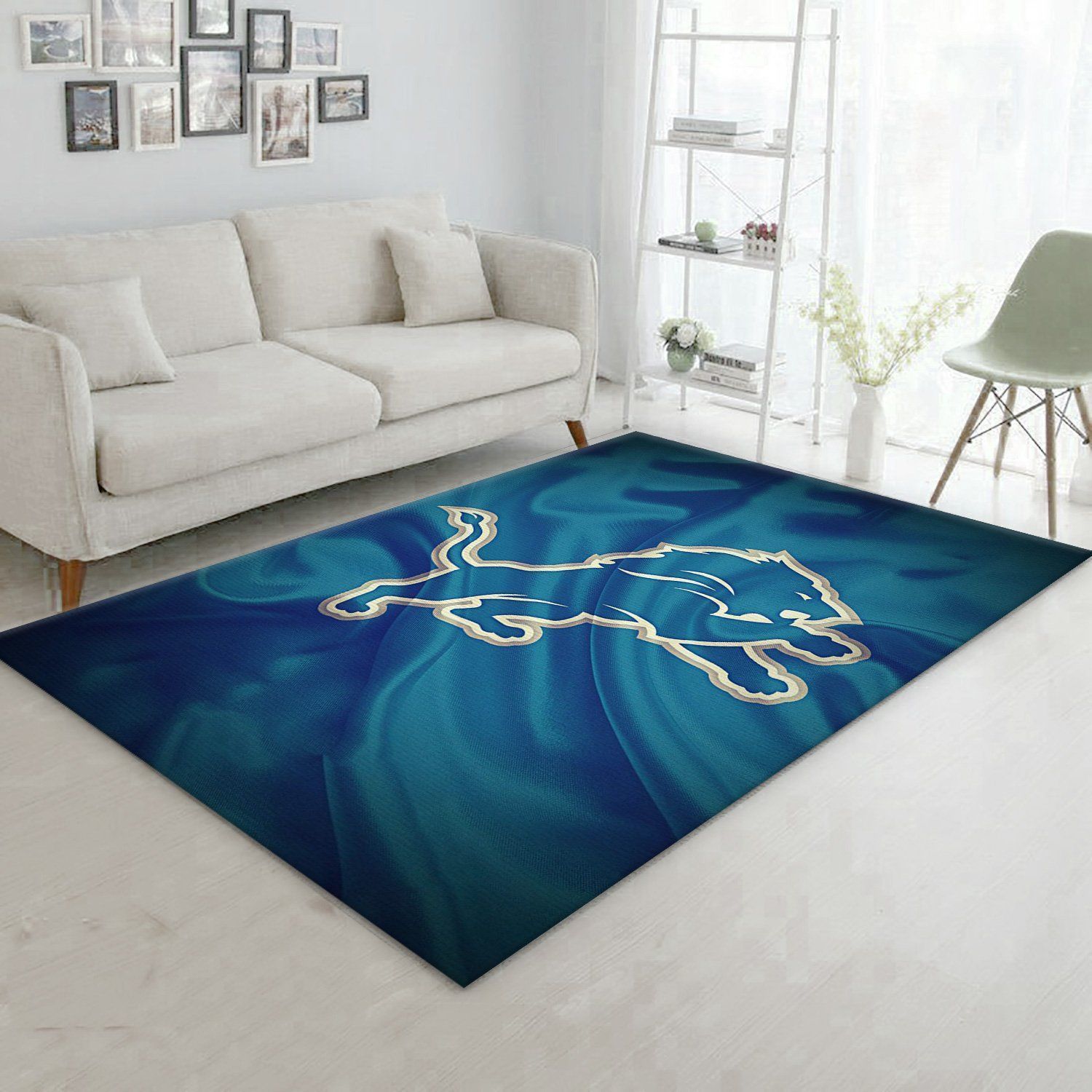 Detroit Lions American Foo Nfl Rug Bedroom Rug US Gift Decor - Indoor Outdoor Rugs