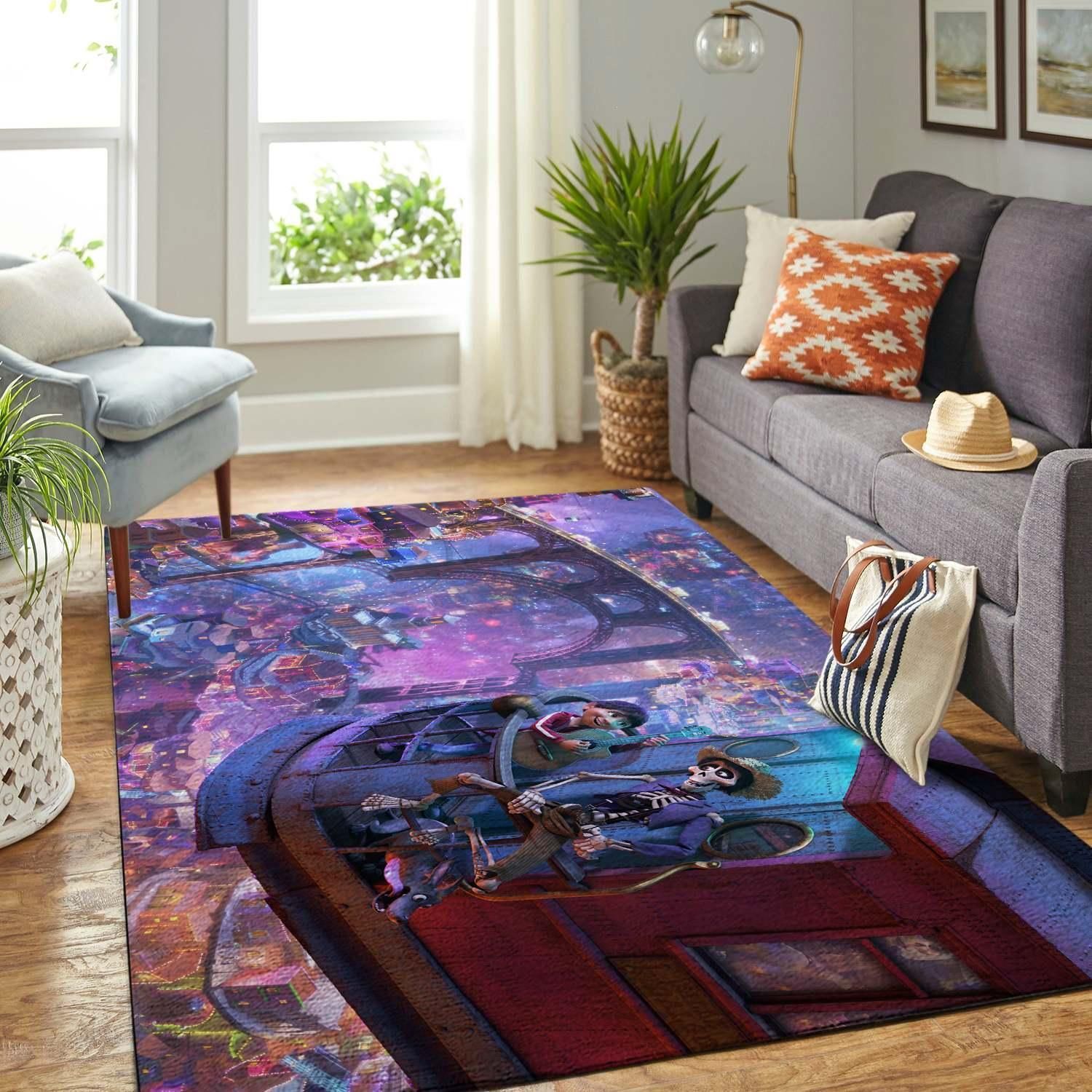 Coco Disney Living Room Area Rug Carpet, Bedroom Rug, Family Gift US Decor - Indoor Outdoor Rugs