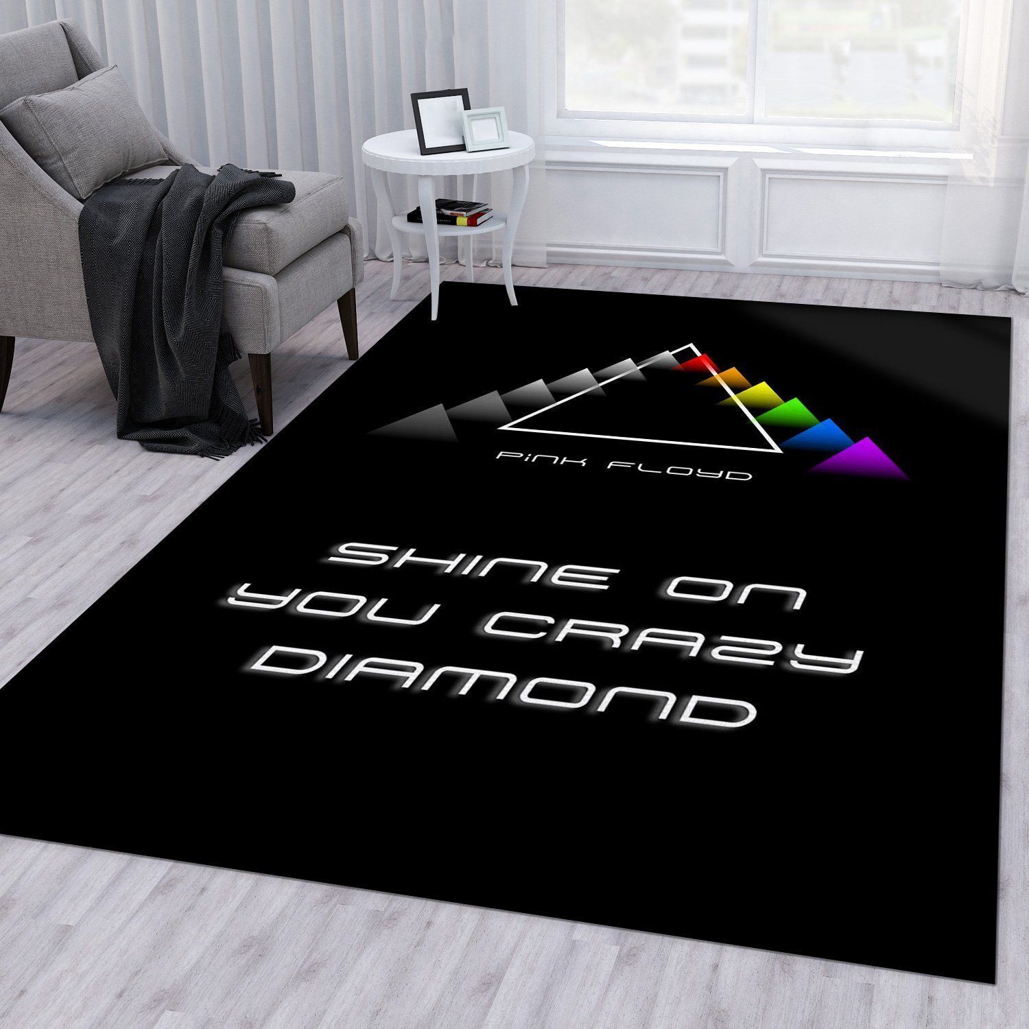 Pink Floyd Crazy Diamond Area Rug For Gift Bedroom Rug Home Decor Floor Decor - Indoor Outdoor Rugs