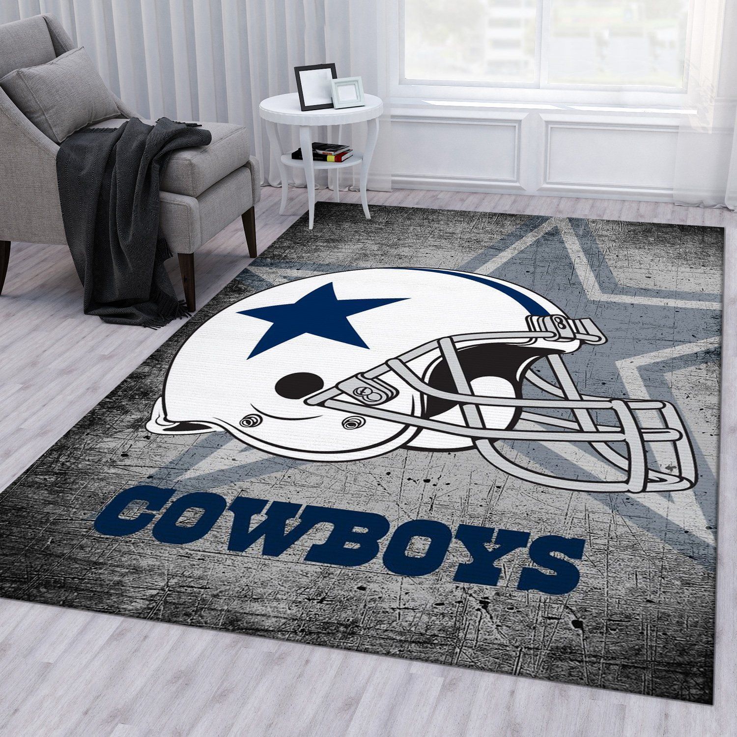 Dallas Cowboys 2 Football Nfl Football Team Area Rug For Gift Bedroom Rug US Gift Decor - Indoor Outdoor Rugs