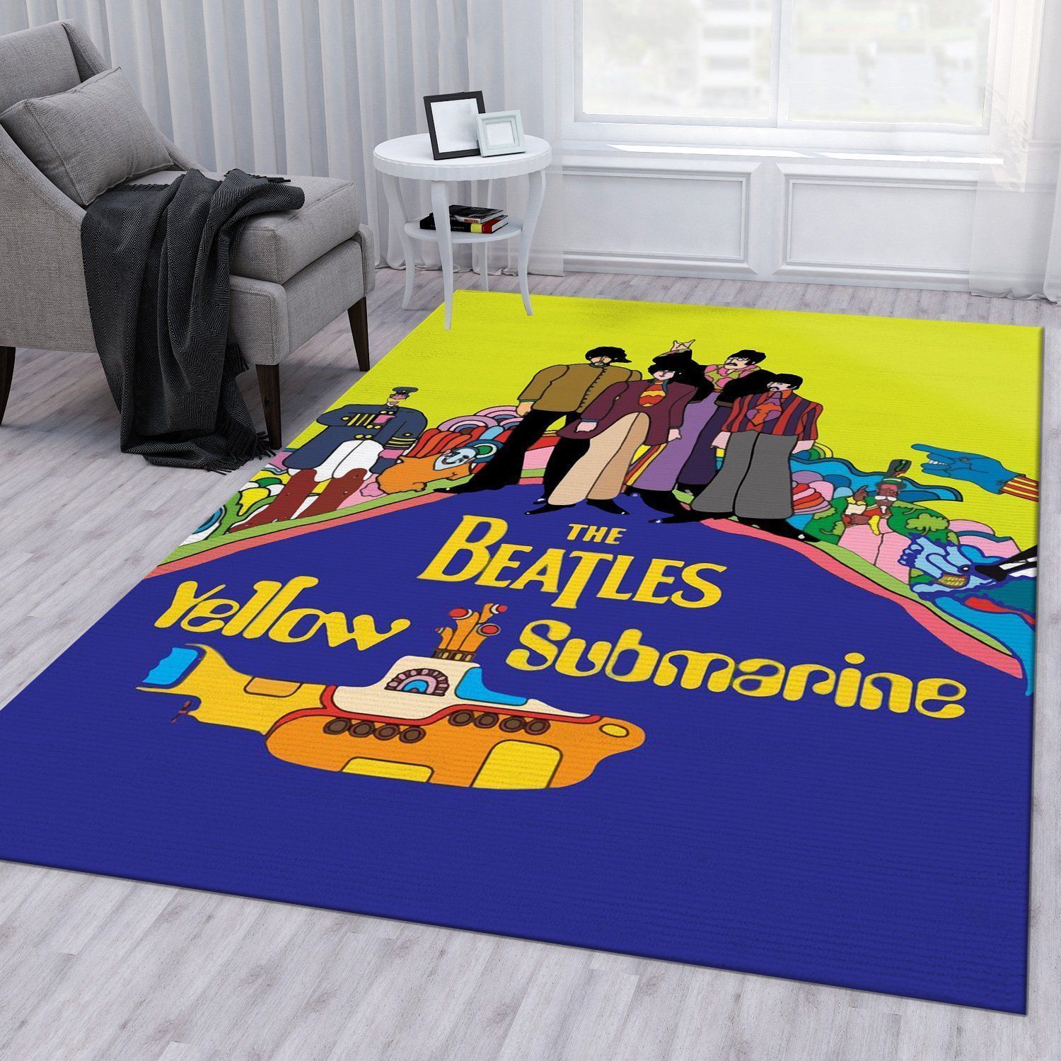 The Beatles Rug Bedroom Rug Home US Decor - Indoor Outdoor Rugs