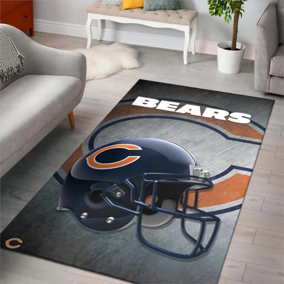 Nfl Football Chicago Bears Home Decor Area Rug Rugs For Living Room Rug Home Decor - Indoor Outdoor Rugs