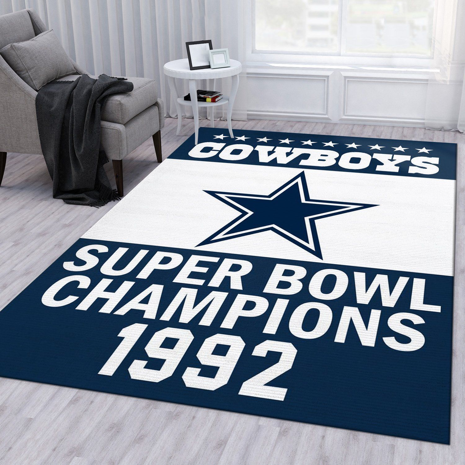 Dallas Cowboys 1992 Nfl Rug Living Room Rug Home US Decor - Indoor Outdoor Rugs