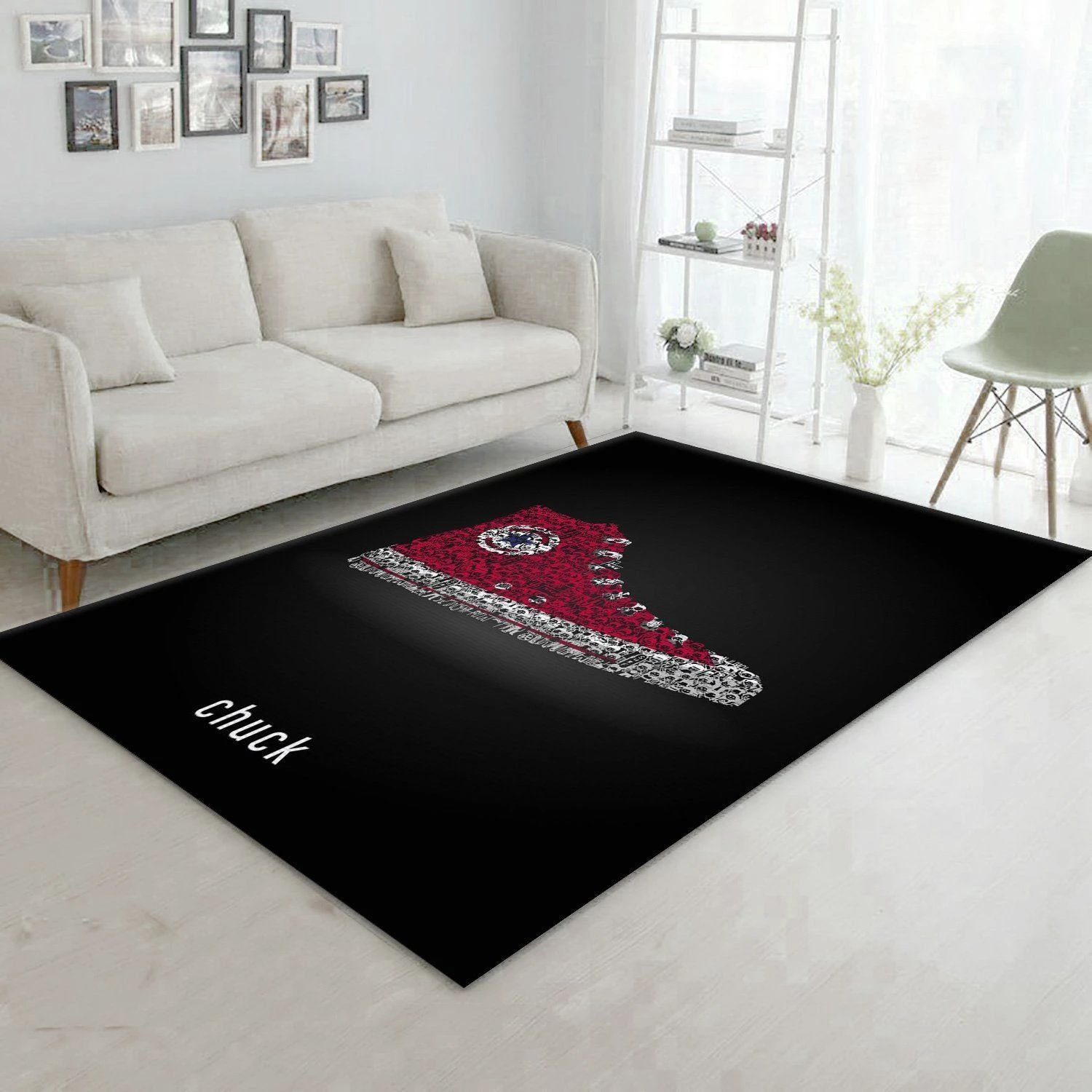 Chuck Doodle Area Rug Bedroom Rug Home Decor Floor Decor - Indoor Outdoor Rugs