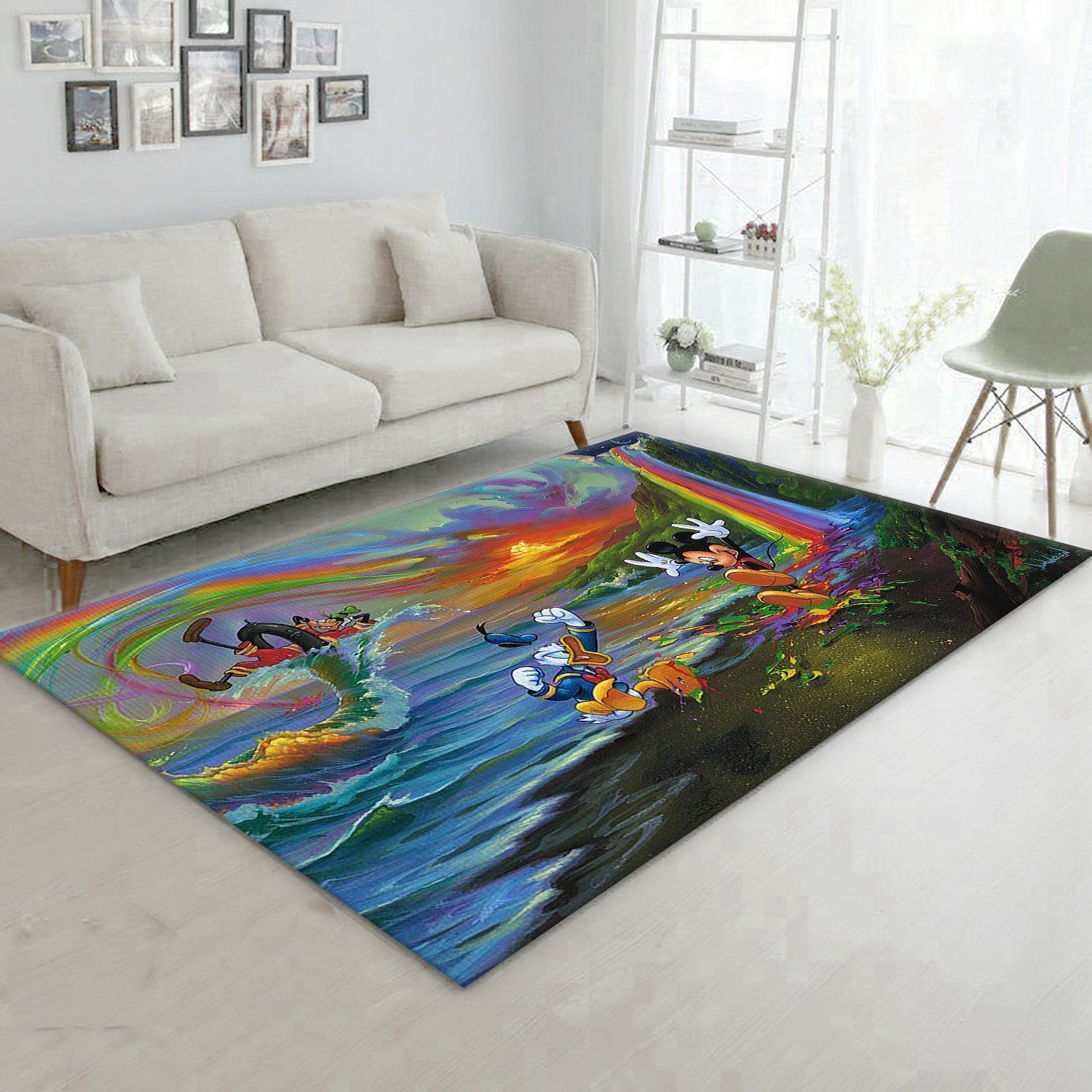 Mickey Area Rug For Christmas Bedroom Rug Home Decor Floor Decor - Indoor Outdoor Rugs