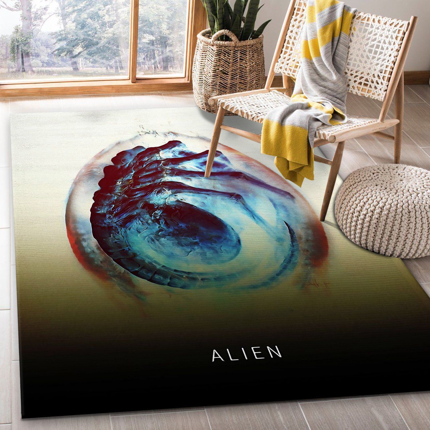 Alien Rug Movie Rug Home US Decor - Indoor Outdoor Rugs