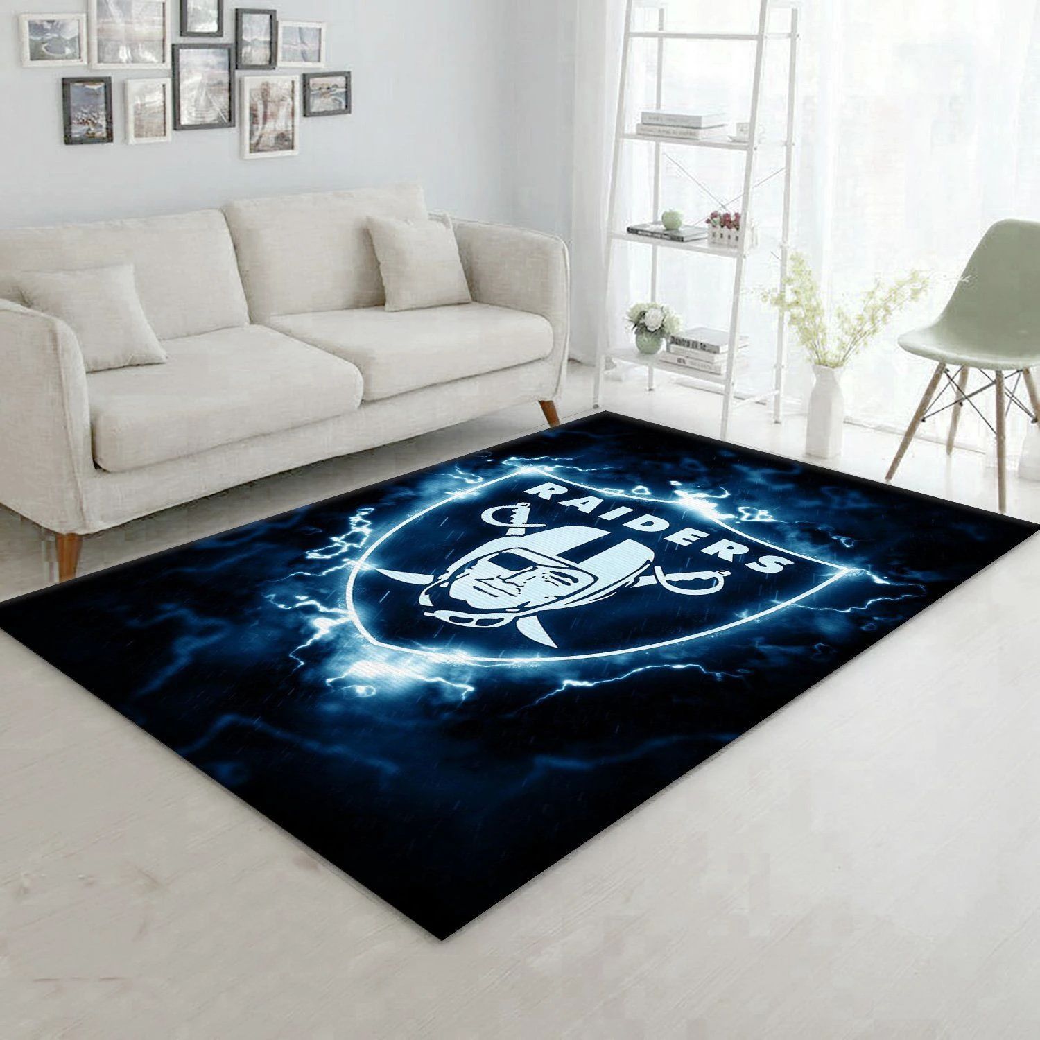 Las Vegas Raiders Nfl Area Rug For Christmas Bedroom Rug US Gift Decor - Indoor Outdoor Rugs