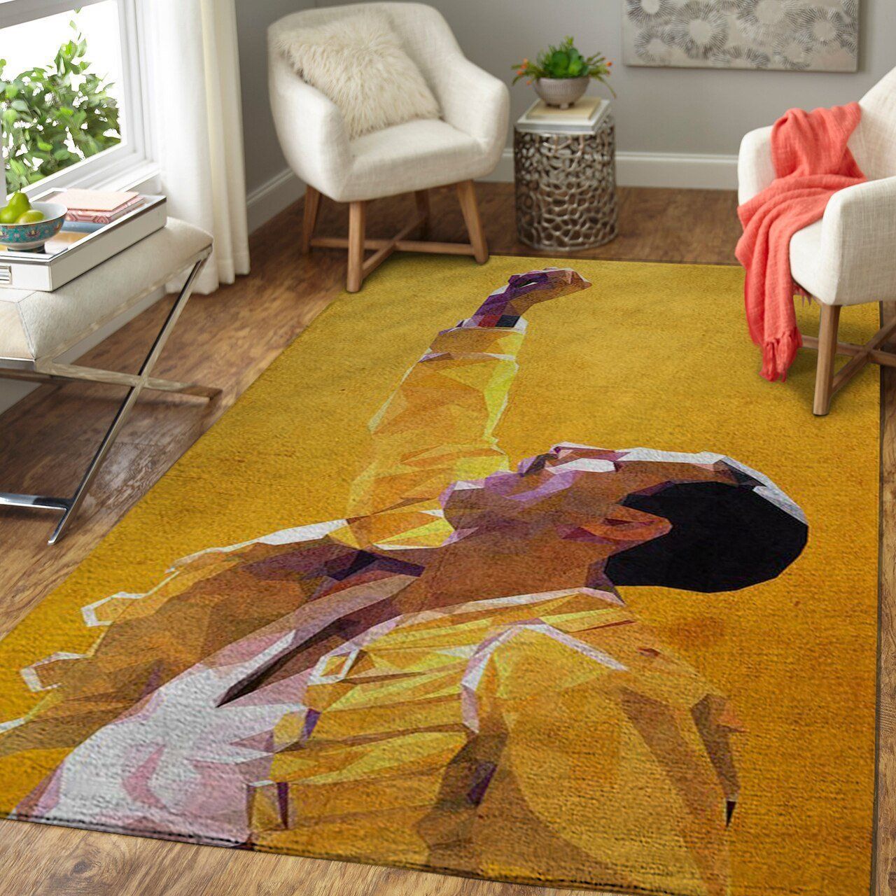 Queen Band Rugs Room Carpet Custom Area Floor Home Decor - Indoor Outdoor Rugs