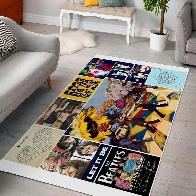 The Beatles V5 Living Rooms Area Rug, Living Room Rug, Christmas Gift US Decor - Indoor Outdoor Rugs