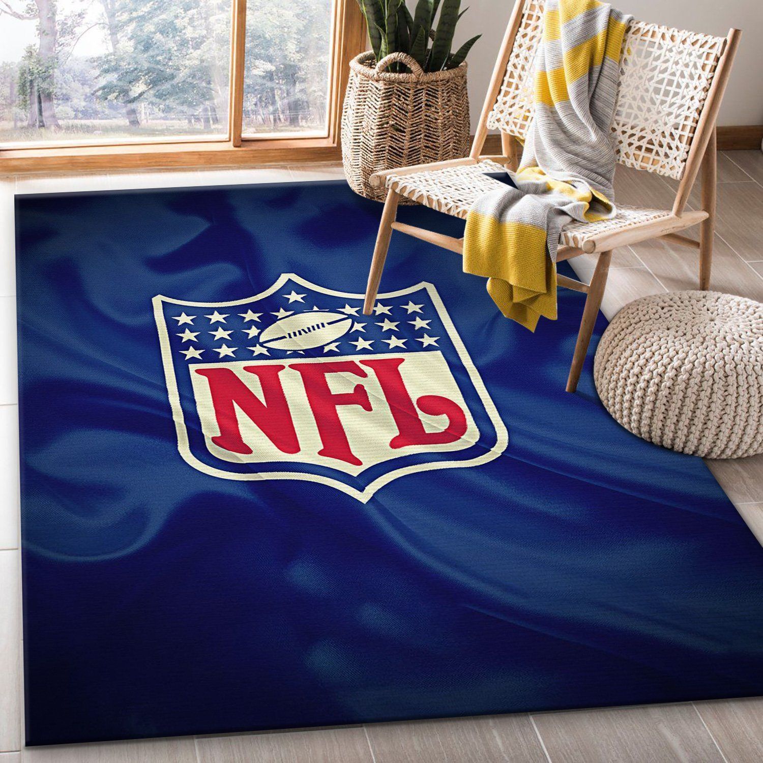 National Football League N Nfl Area Rug Living Room Rug Home Decor Floor Decor - Indoor Outdoor Rugs