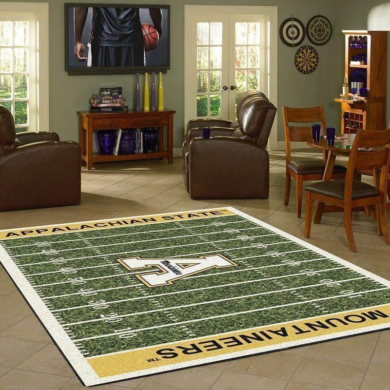 Nfl Football Fans Appalachian State Mountaineers Home Field Area Rug Football Home Decor - Indoor Outdoor Rugs