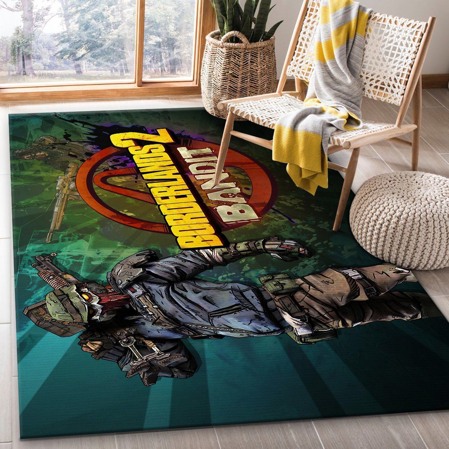 Borderlands Bandt Gaming Area Rugs Living Room Carpet Floor Decor Rug US Decor - Indoor Outdoor Rugs