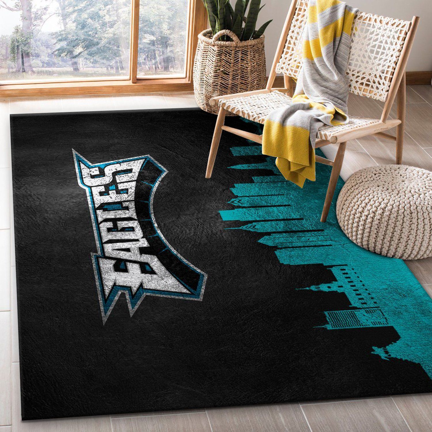 Philadelphia Eagles NFL Area Rug Carpet, Living Room Rug, Family Gift US Decor - Indoor Outdoor Rugs