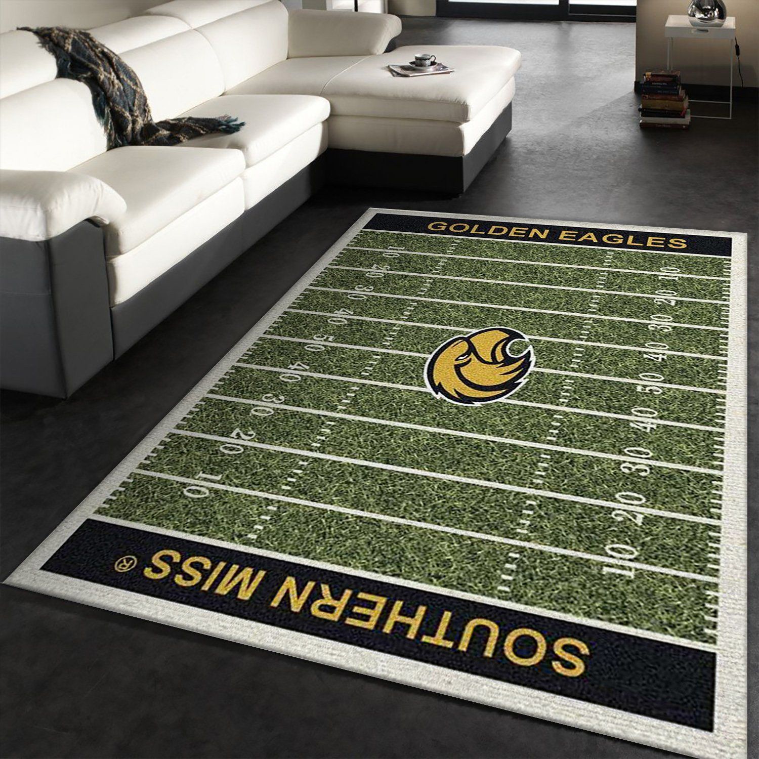 College Southern Mississippi NFL Team Logo Area Rug, Living Room Rug, US Gift Decor - Indoor Outdoor Rugs