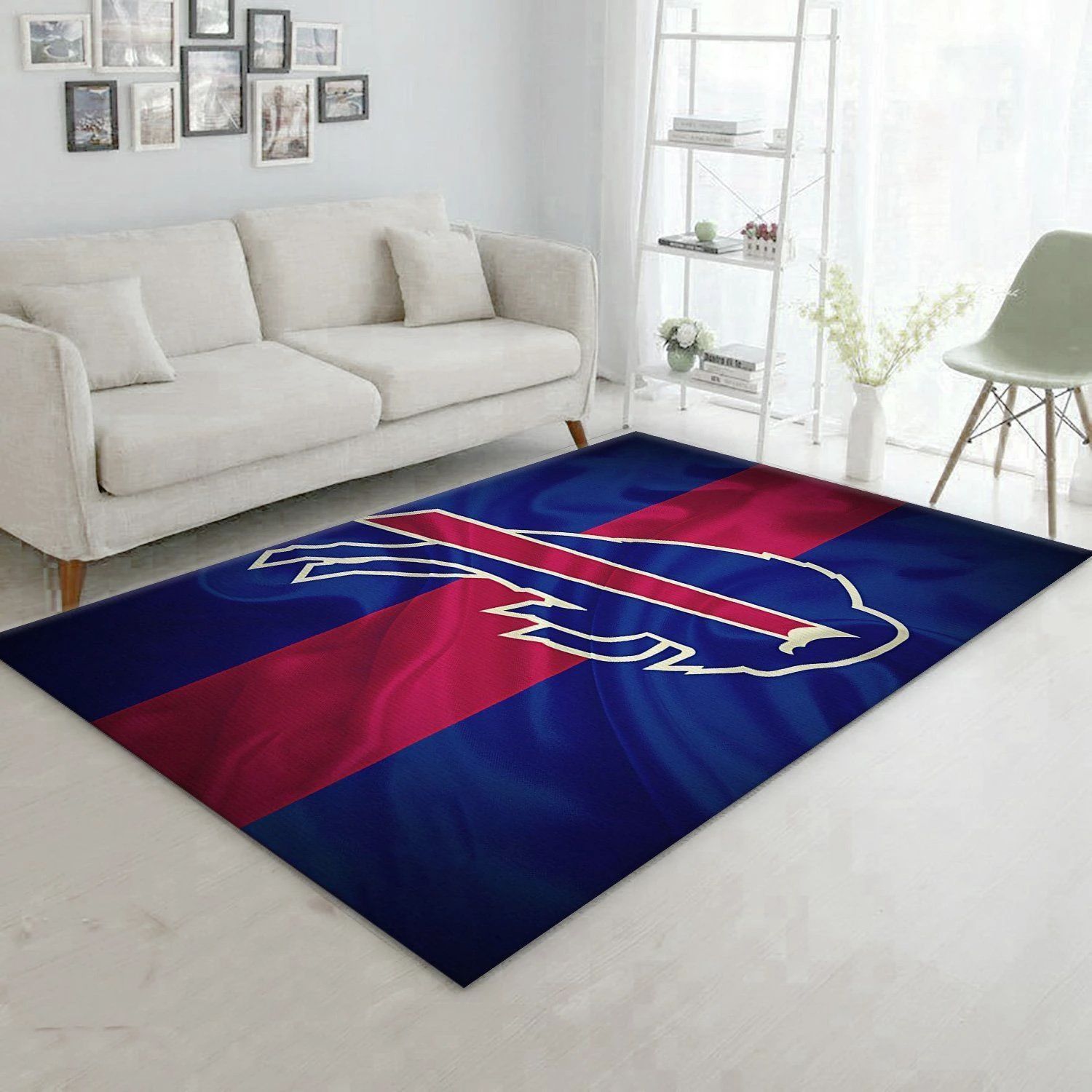 Buffalo Bills Logo Nationa Nfl Rug Living Room Rug Home Decor Floor Decor - Indoor Outdoor Rugs