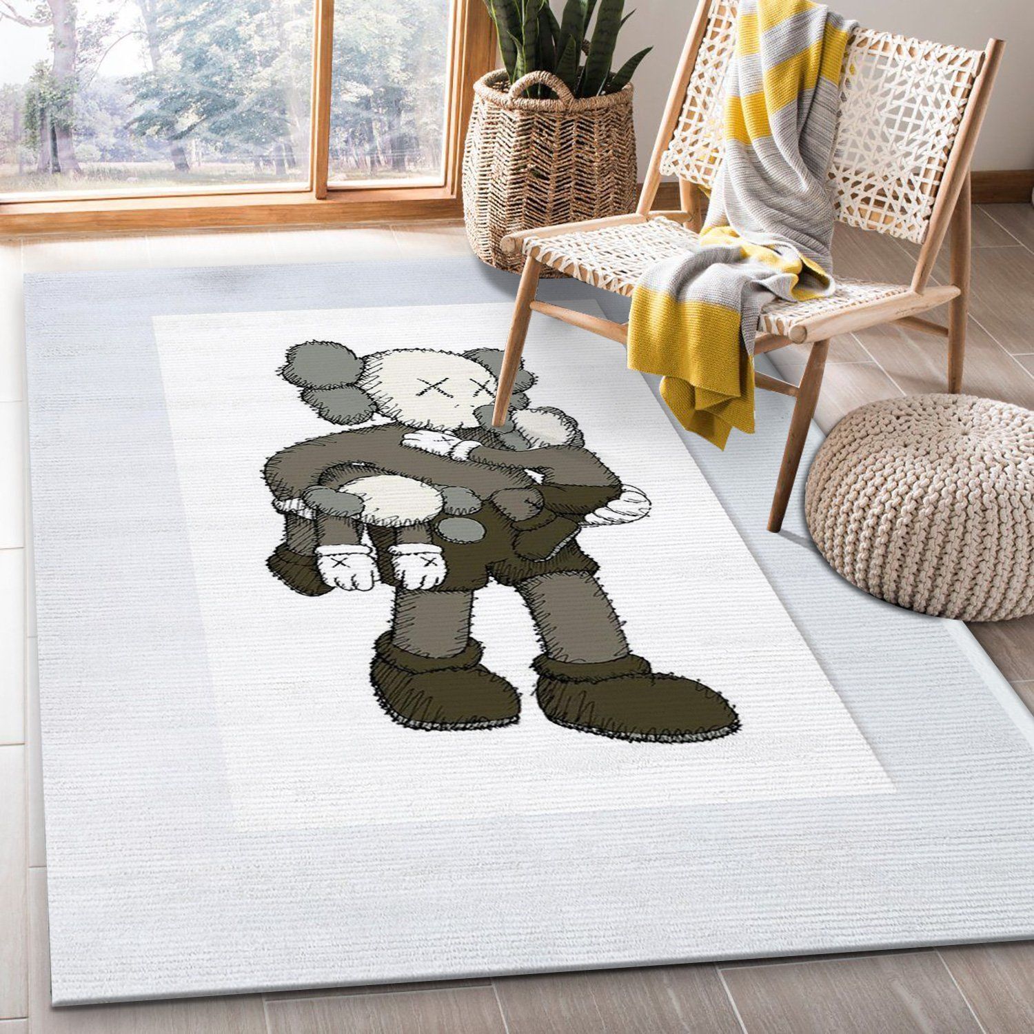 Baby Kaws Area Rugs Bedroom Rug Christmas Gift US Decor - Indoor Outdoor Rugs