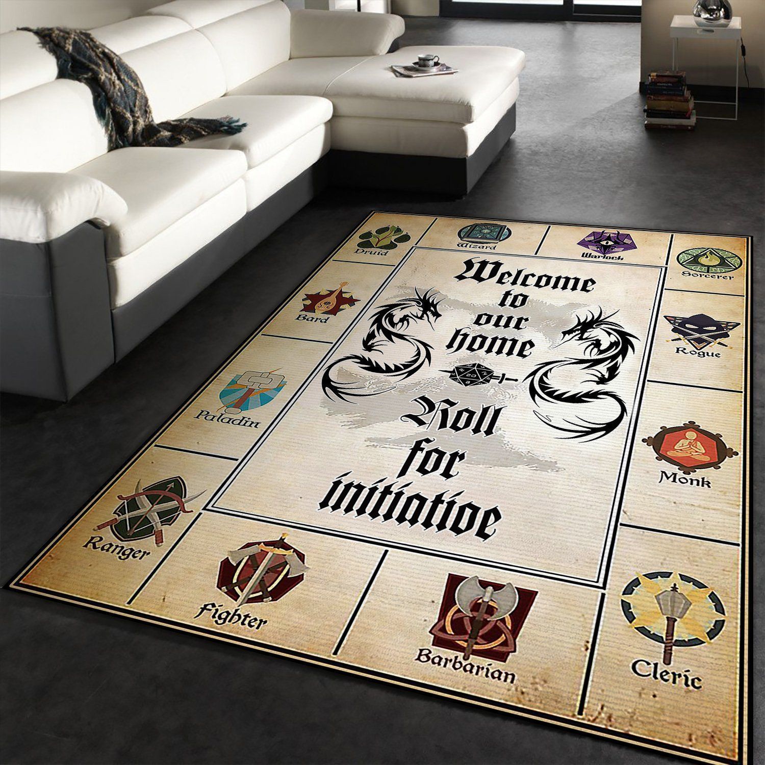 Dungeons Dragons Area Rug Living Room Carpet Floor Decor The US Decor - Indoor Outdoor Rugs