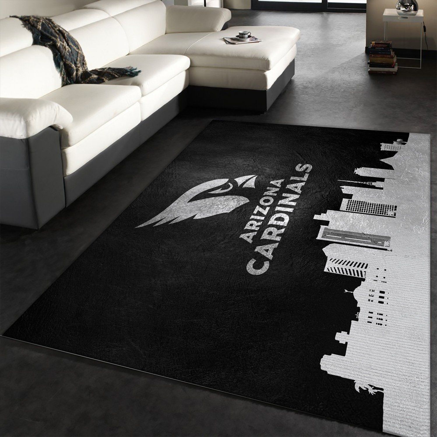 Arizona Cardinals Skyline NFL Area Rug, Living Room Rug, Home US Decor - Indoor Outdoor Rugs