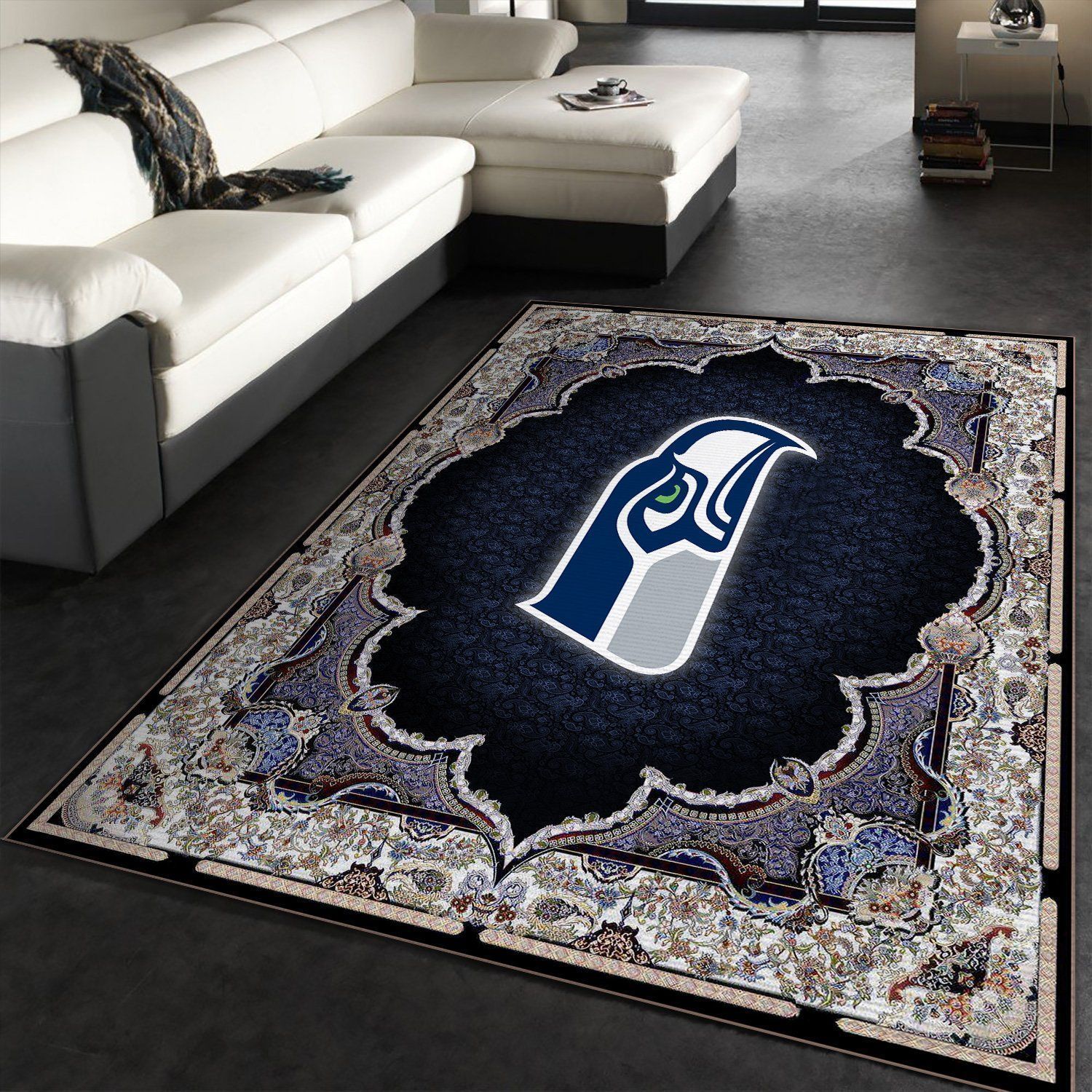 Seattle Seahawks Nfl Rug Room Carpet Sport Custom Area Floor Home Decor V1 - Indoor Outdoor Rugs