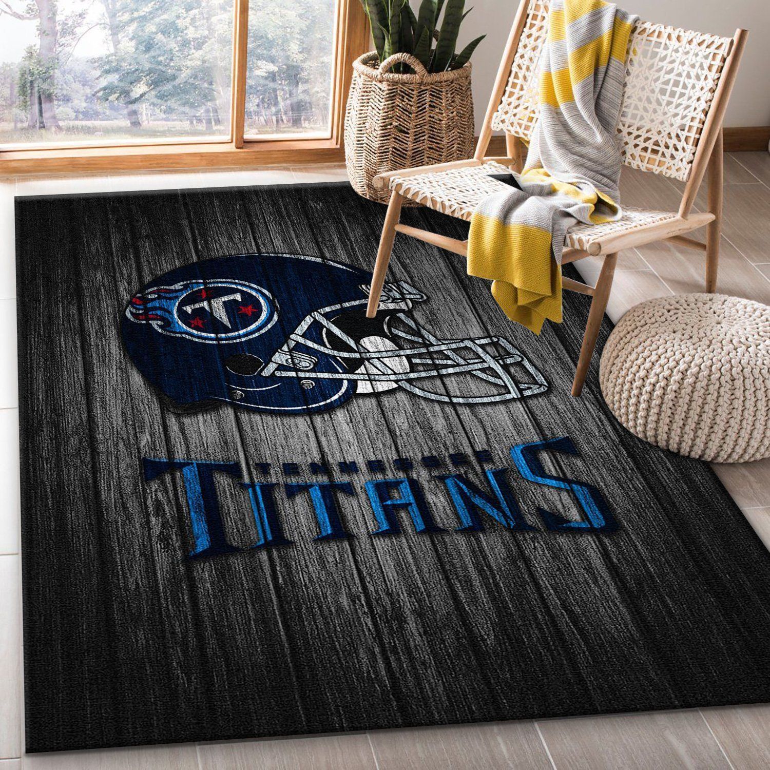 Tennessee Titans Nfl Team Rug Bedroom Rug Home Decor Floor Decor - Indoor Outdoor Rugs