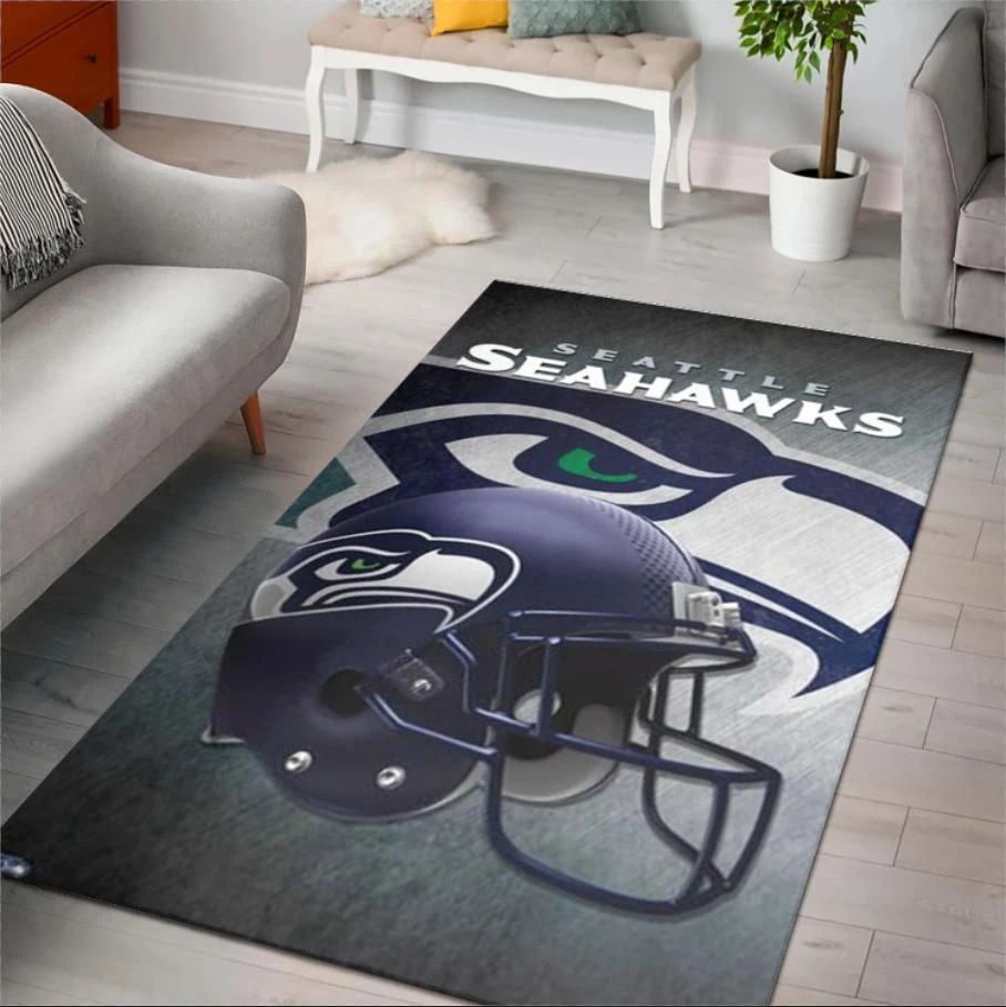 Nfl Football Seattle Seahawks Home Decor Area Rug Rugs For Living Room Rug Home Decor - Indoor Outdoor Rugs