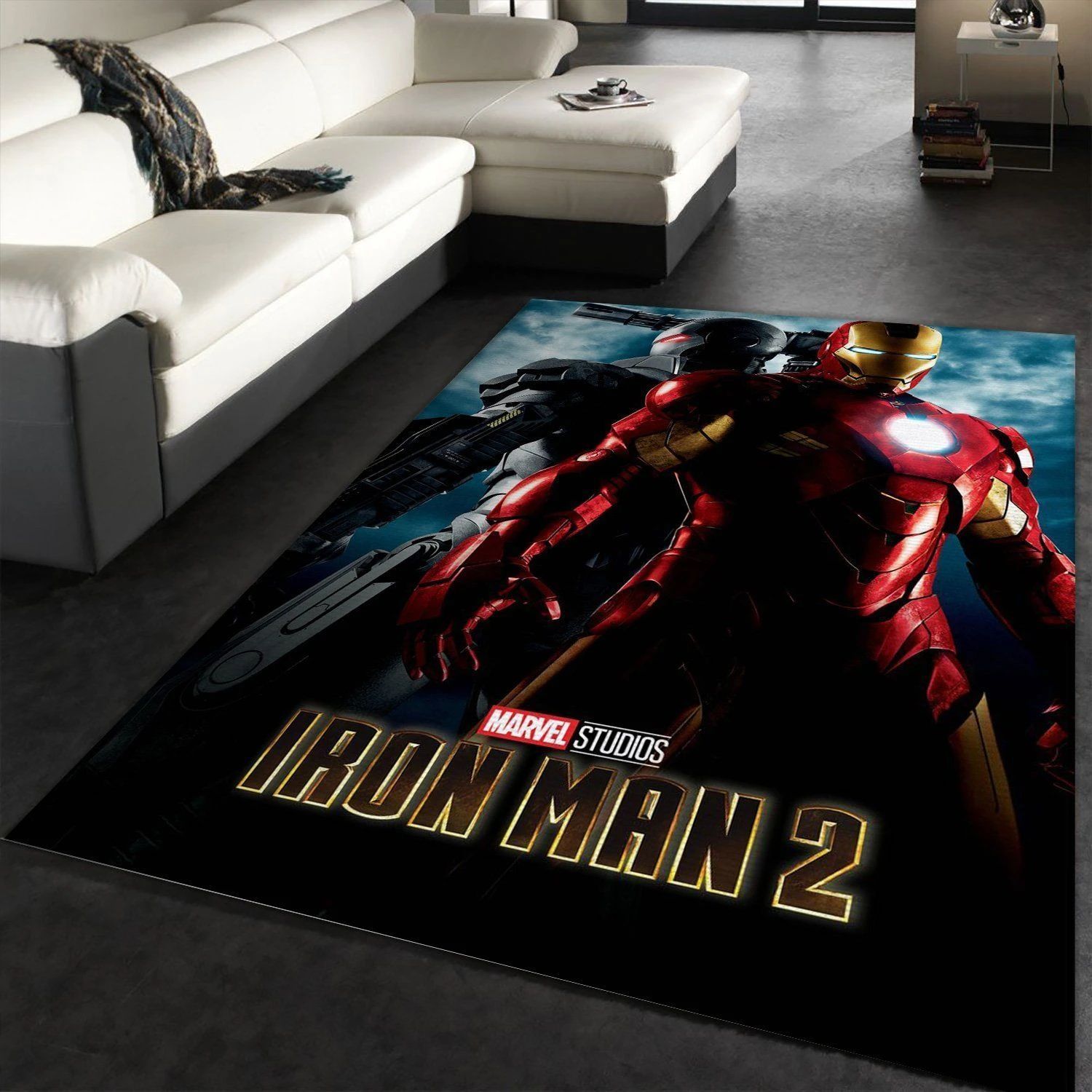 Iron Man 2 Movie Area Rug For Christmas, Living Room Rug, Home US Decor - Indoor Outdoor Rugs