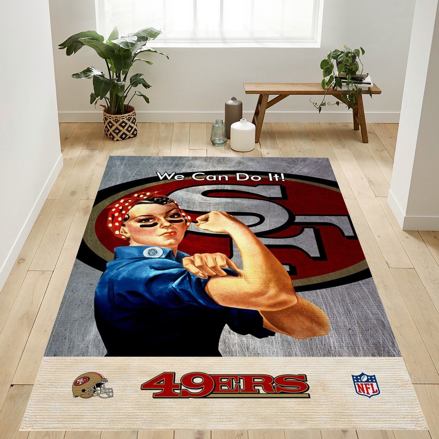 San Francisco 49ers Nfl Team Logo Rug Bedroom Rug Christmas Gift US Decor - Indoor Outdoor Rugs