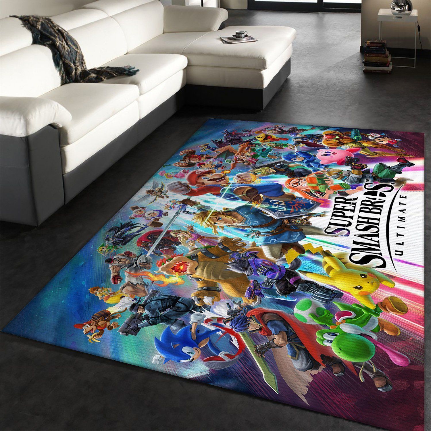 Super Smash Bros Ultimate Area Rugs Living Room Carpet Christmas Gift Floor Decor The US Decor - Indoor Outdoor Rugs