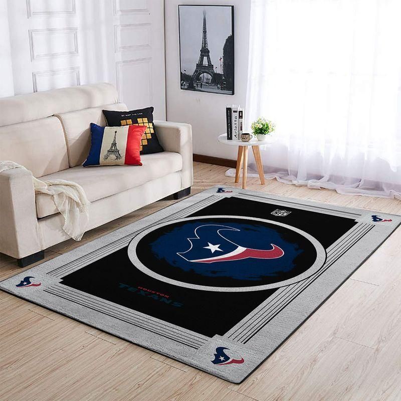 Houston Texans Nfl Logo Style Rug Room Carpet Custom Area Floor Home Decor - Indoor Outdoor Rugs