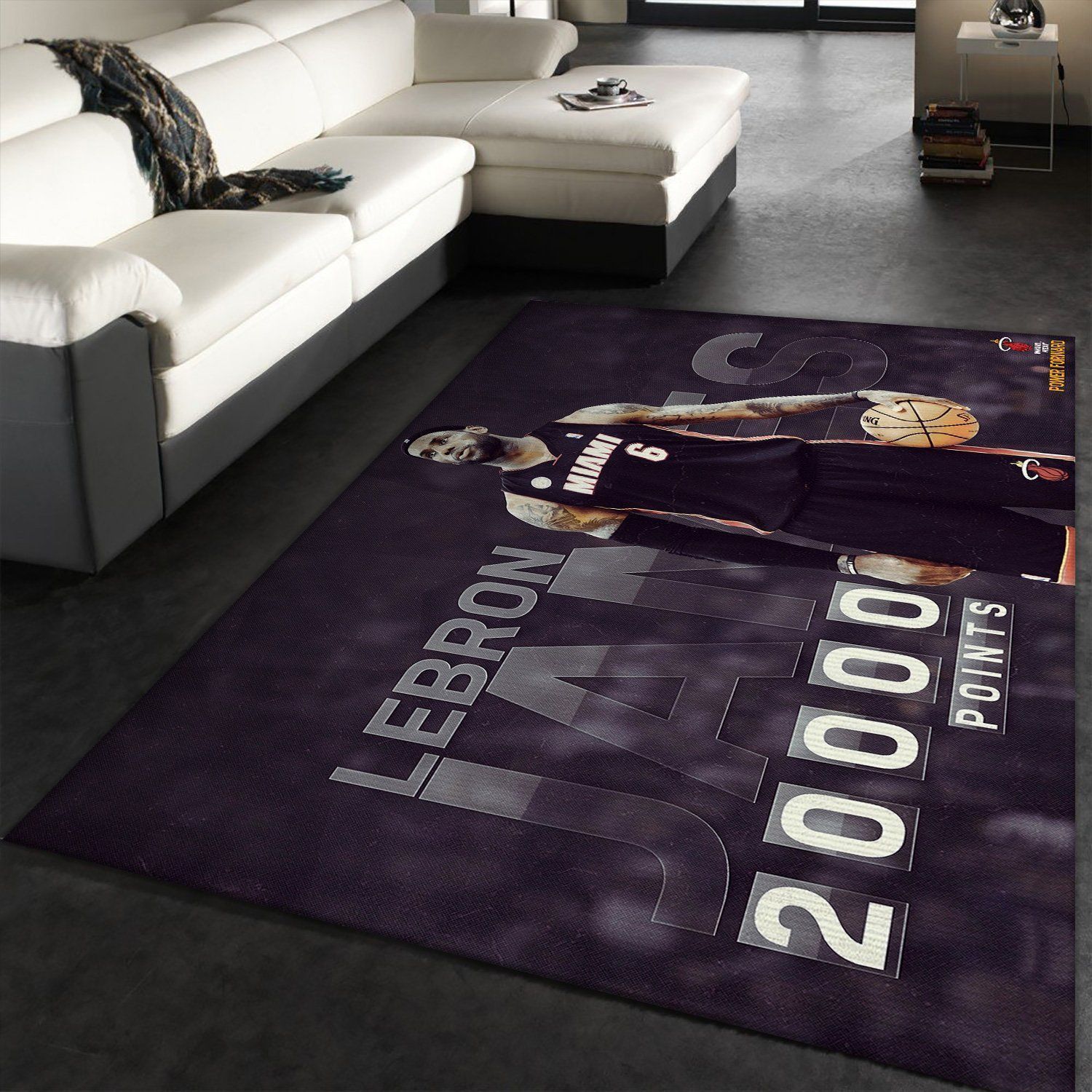 Lebron James Nba Basketball Player Sports Miami Rug Area Rug Floor Decor - Indoor Outdoor Rugs