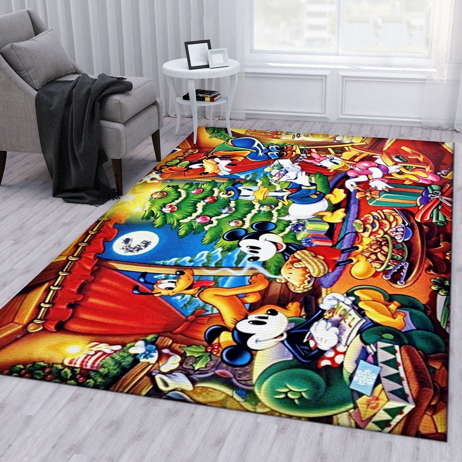 Christmas Disney Holiday Area Rug For Christmas Living Room Rug Home Decor Floor Decor - Indoor Outdoor Rugs