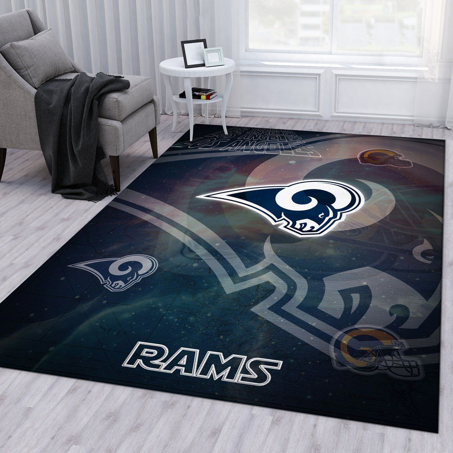 Los Angeles Rams Nfl Area Rug Bedroom Rug US Gift Decor - Indoor Outdoor Rugs