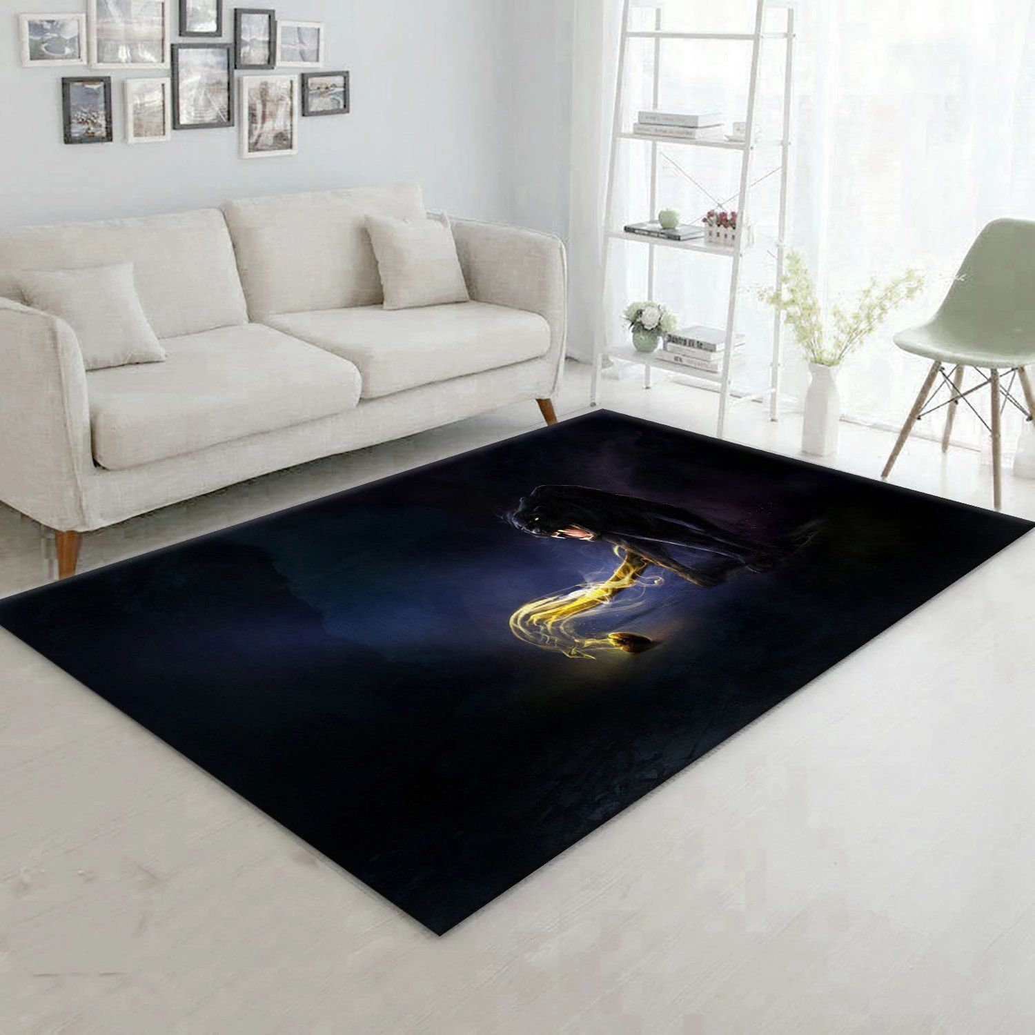 Black Panther Ver2 Movie Area Rug Living Room Rug Home Decor Floor Decor - Indoor Outdoor Rugs