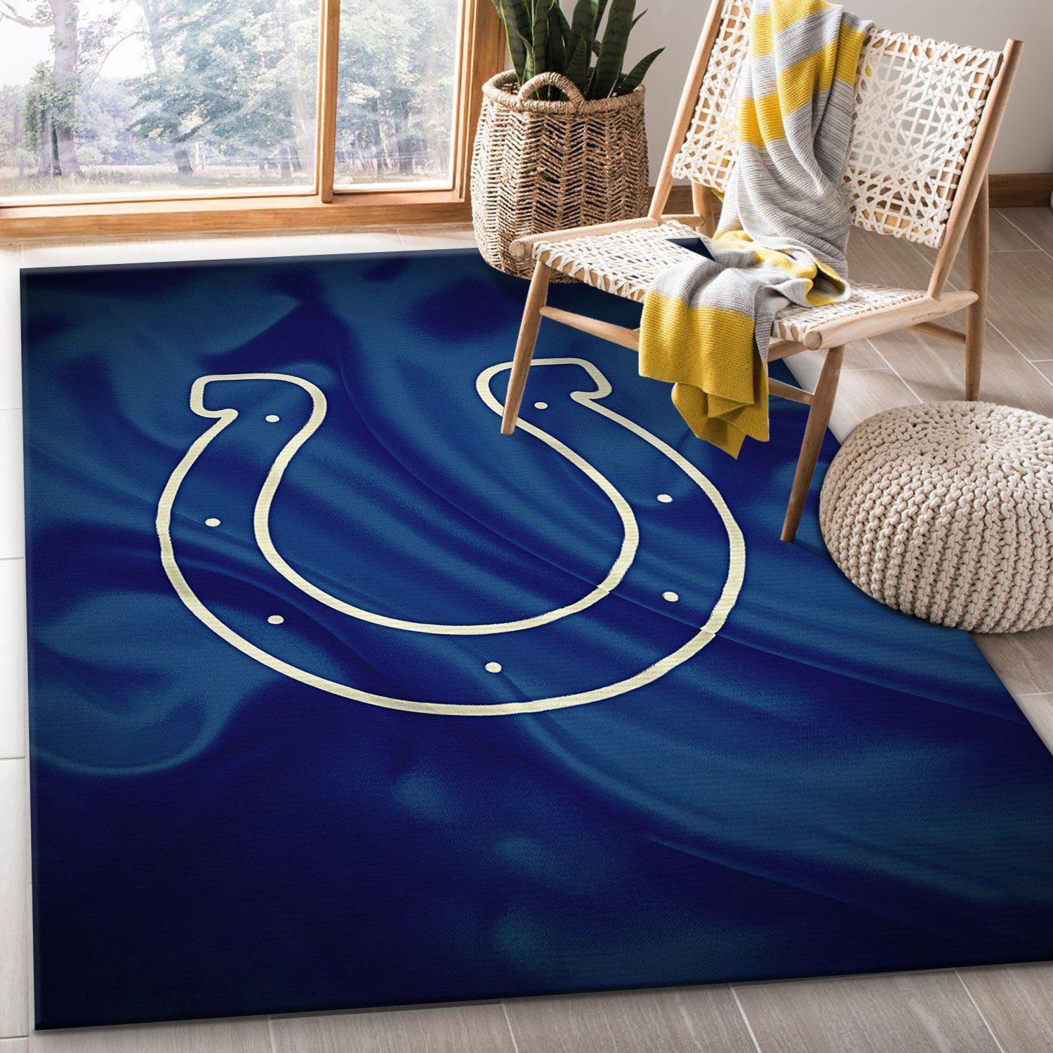 Indianapolis Colts America Nfl Area Rug For Gift Living Room Rug US Gift Decor - Indoor Outdoor Rugs