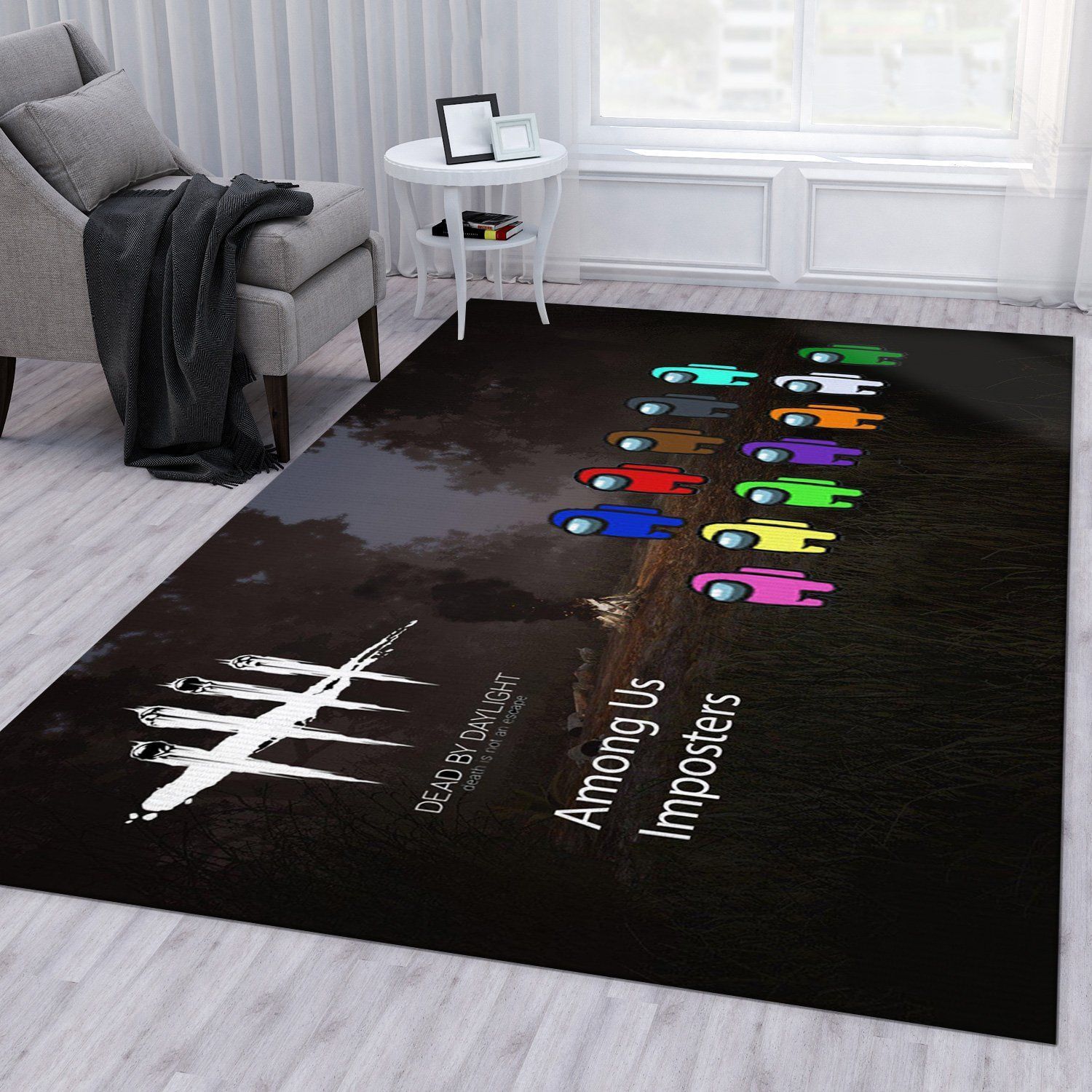 Among Us Ver5 Gaming Area Rug Living Room Rug Home US Decor - Indoor Outdoor Rugs