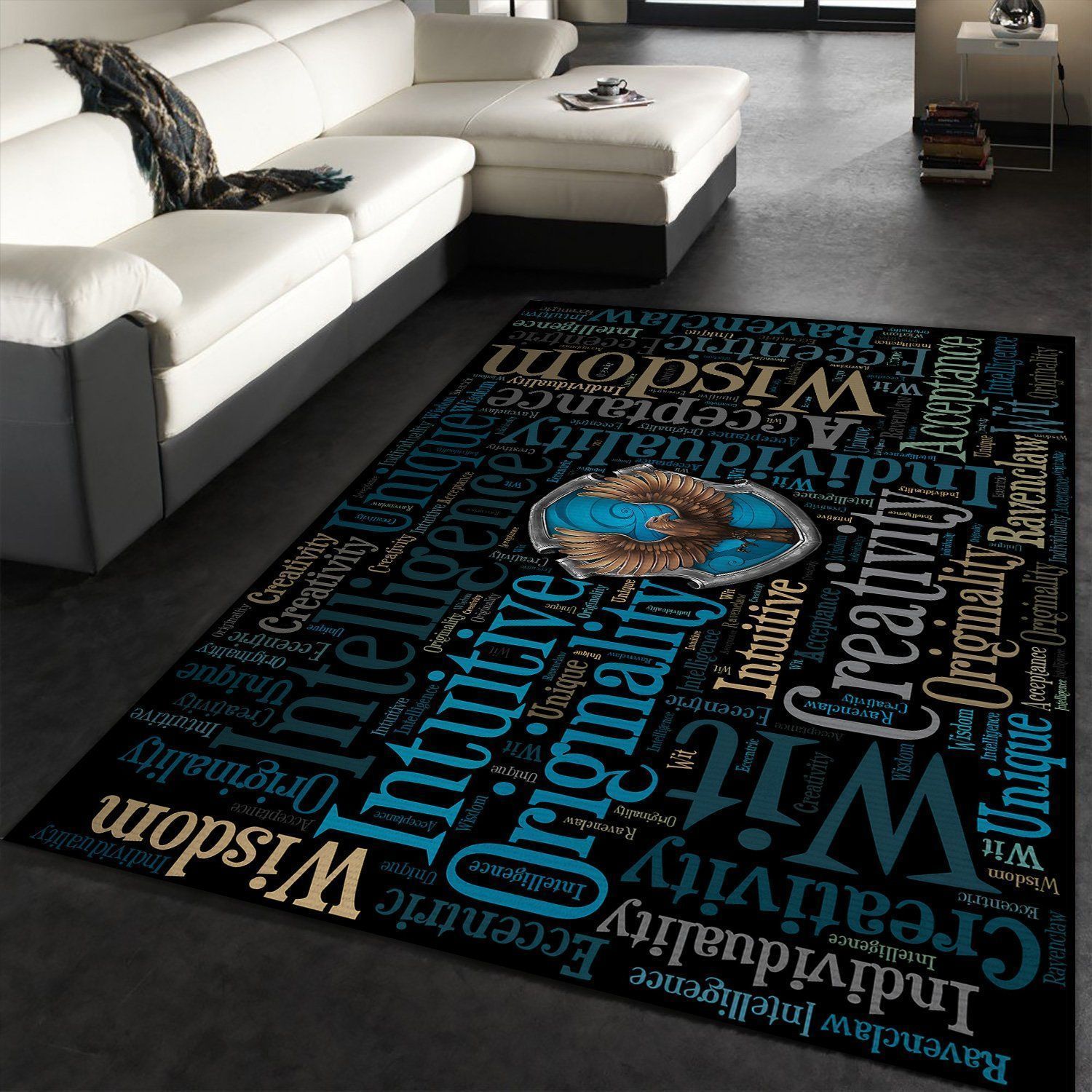 Ravenclaw Harry Potter Area Rug Floor Decor The US Decor - Indoor Outdoor Rugs