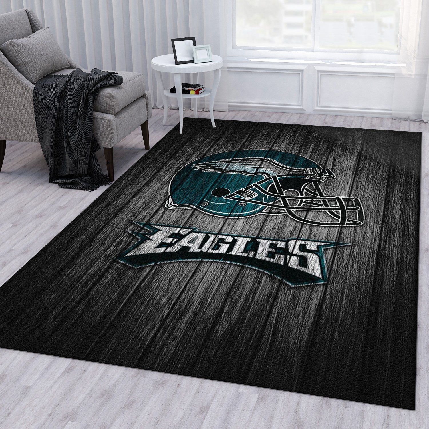 Philadelphia Eagles Nfl Team Rug Living Room Rug US Gift Decor - Indoor Outdoor Rugs