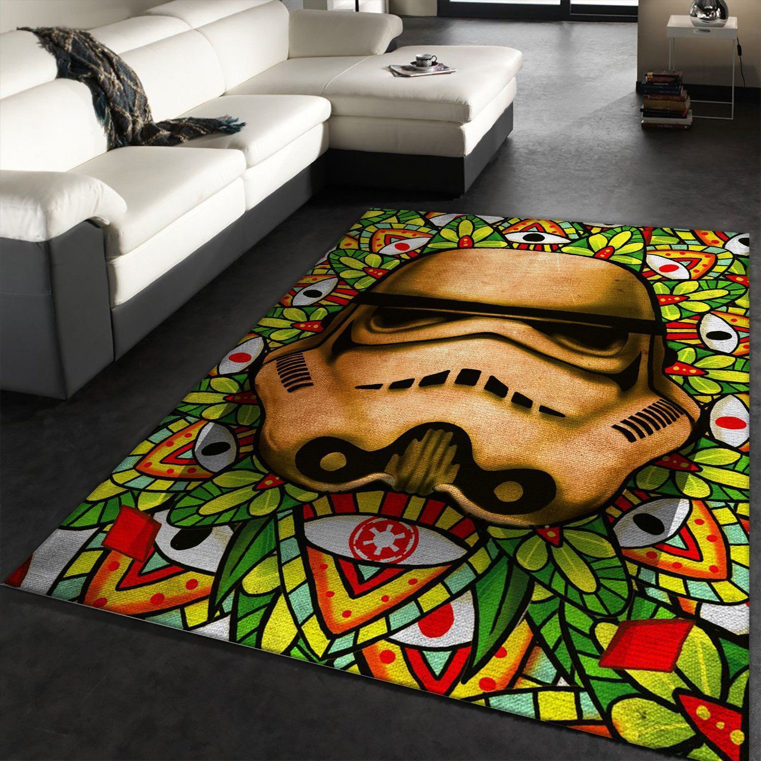 Stained Star War Area Rug, Bedroom Rug, Home US Decor - Indoor Outdoor Rugs