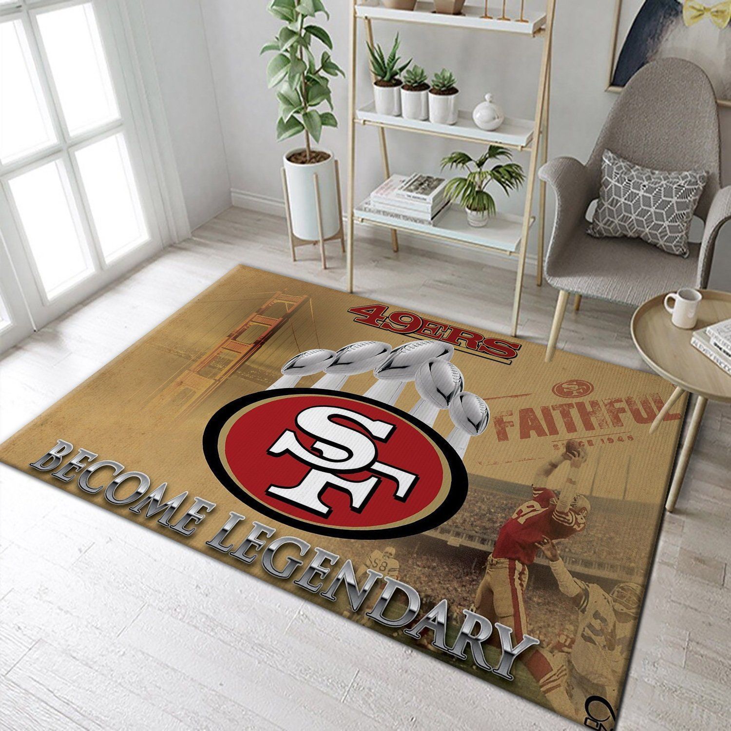 San Francisco 49ERS Super Bowl 2020 NFL Football Area Rug Floor Decor The US Decor - Indoor Outdoor Rugs