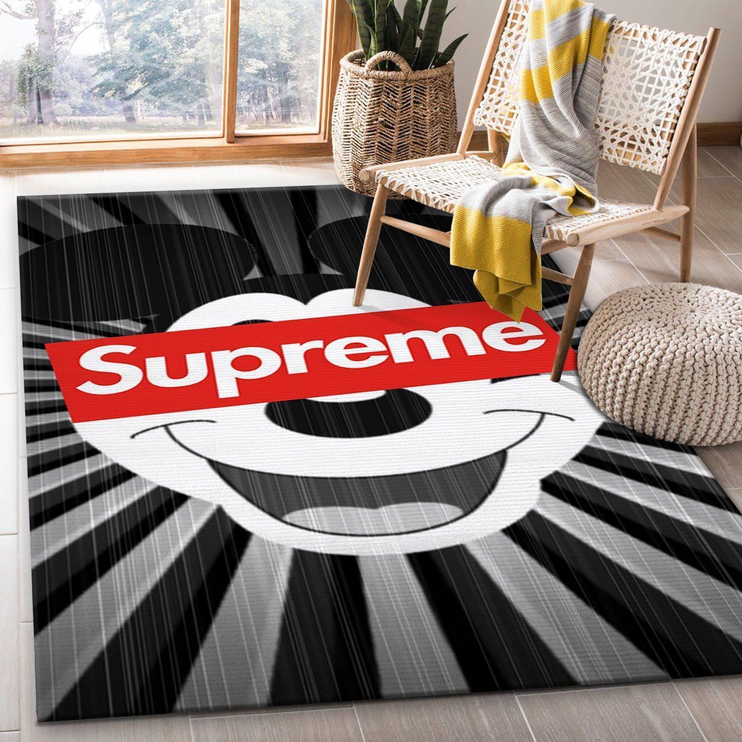 Supreme Mickey Movie Area Rug, Bedroom, Home Decor - Indoor Outdoor Rugs