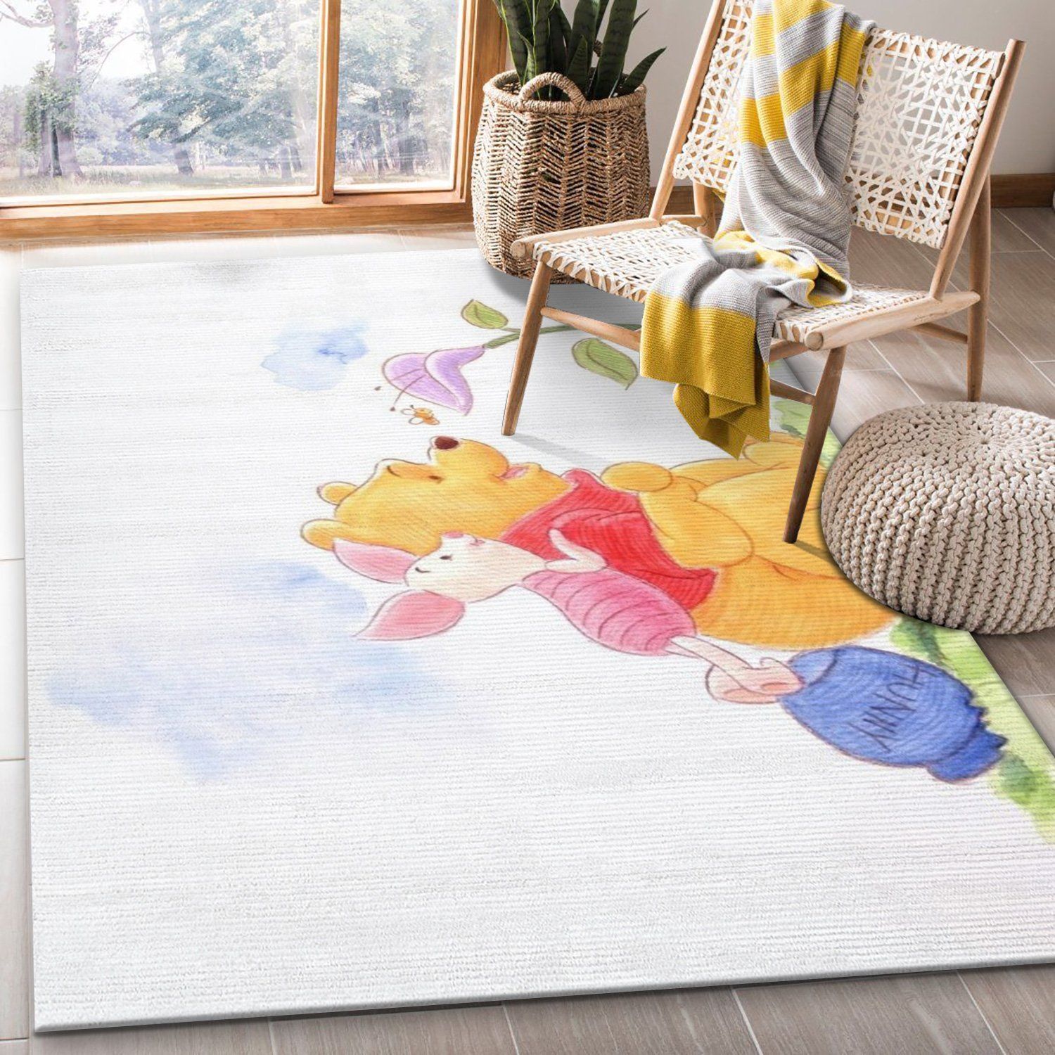 Winnie The Pooh Ver5 Disney Area Rug Bedroom Rug US Gift Decor - Indoor Outdoor Rugs