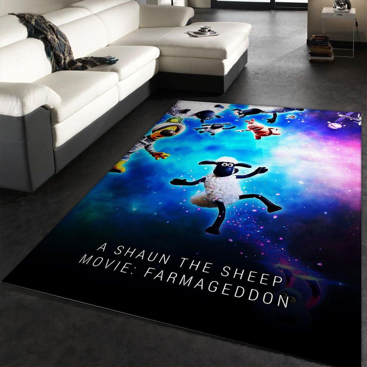 A Shaun The Sheep Movie Area Rug Art Painting Movie Rugs US Gift Decor - Indoor Outdoor Rugs